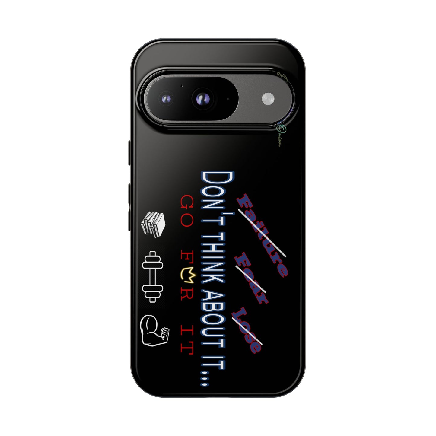 BlackOnion Brand New Phone Case - with Motivational Workout Motif’Don’t think ‘💪🔥🫵