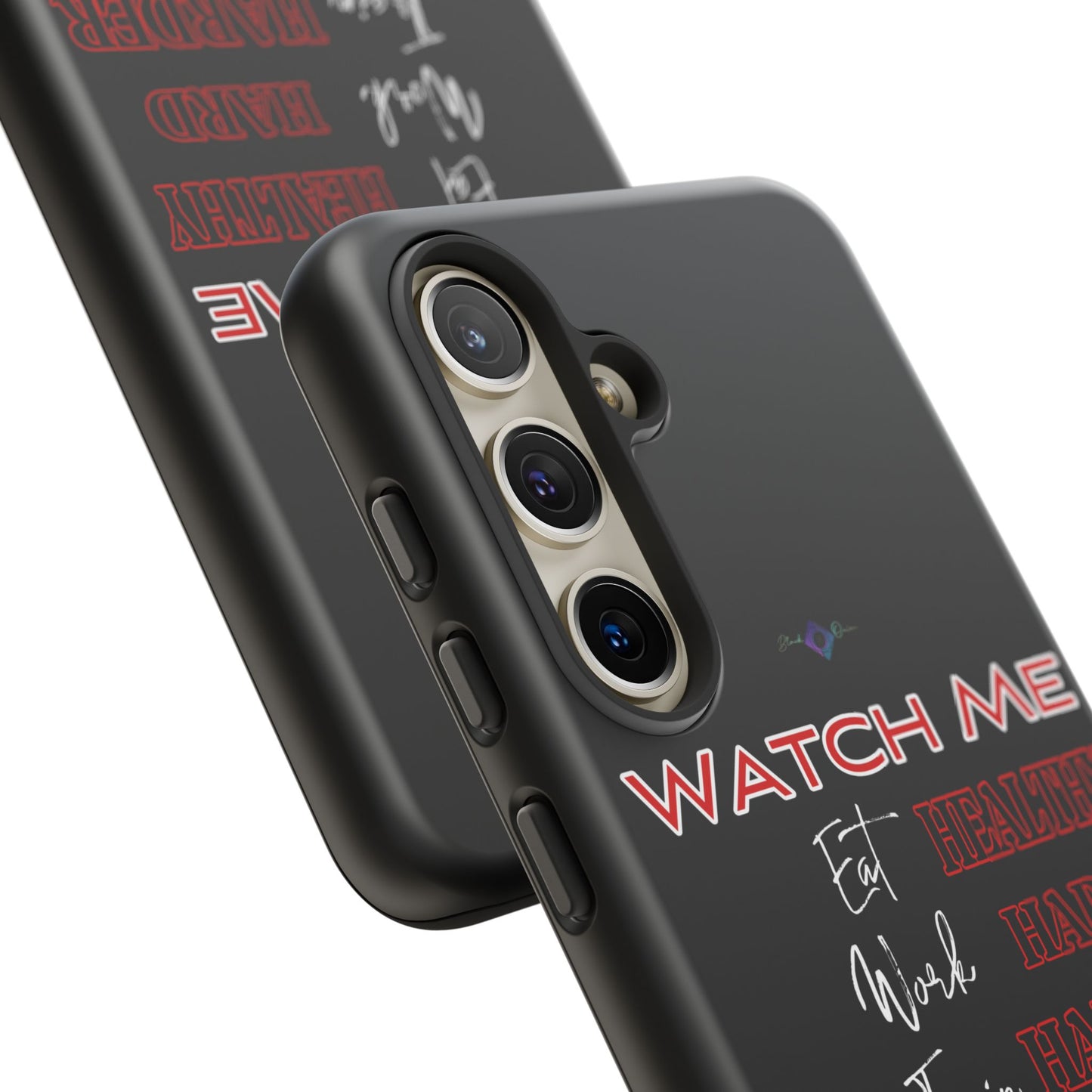 BlackOnion Phone Case -with Motivational Motif 'Watch Me' 💪🔥🫵