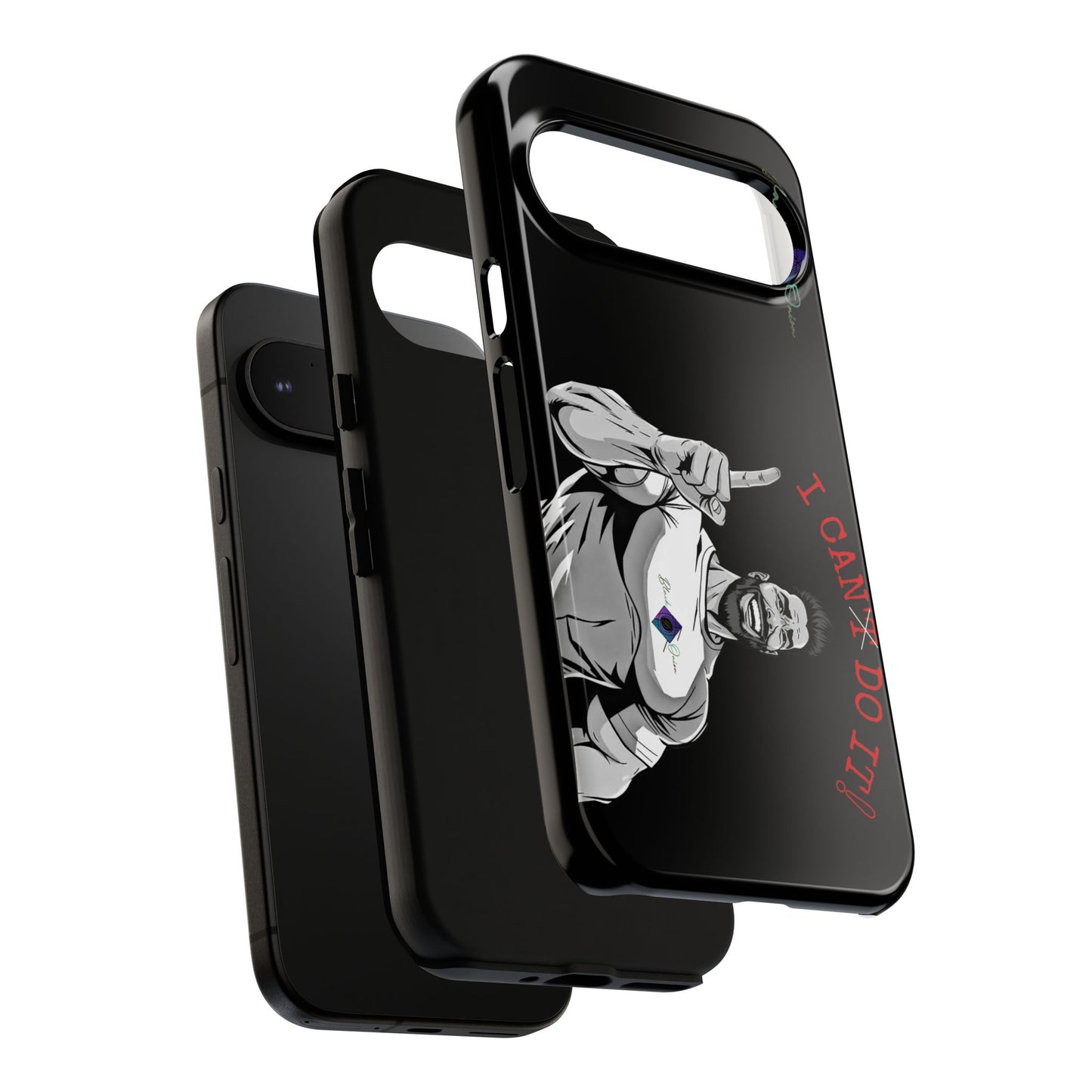 BlackOnion Brand New Phone Case - with Motivational Workout Motif’I Can Do It ‘💪🔥🫵