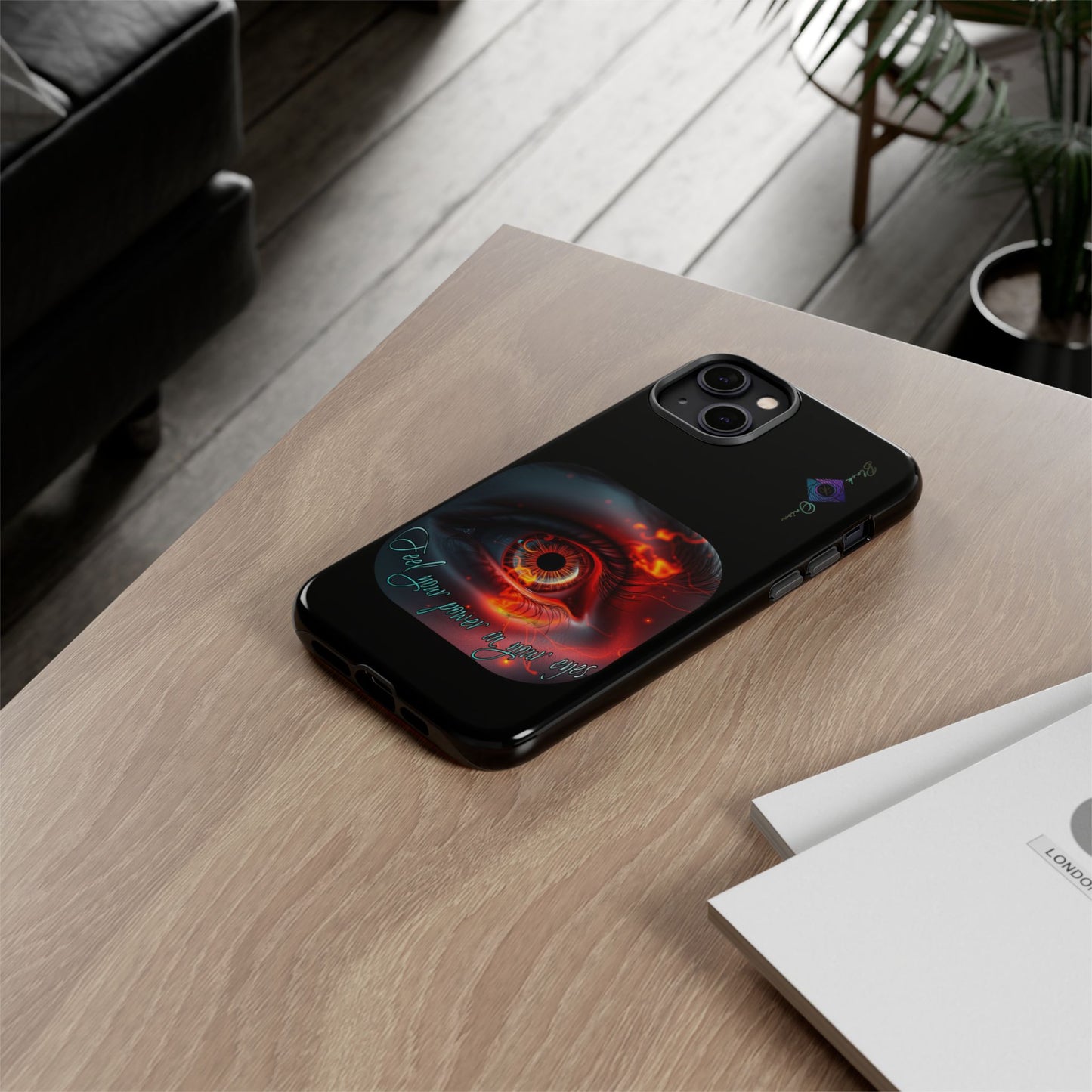 BlackOnion Brand New Phone Case - with Motivational Workout Motif ’Feel your power ‘💪🔥🫵