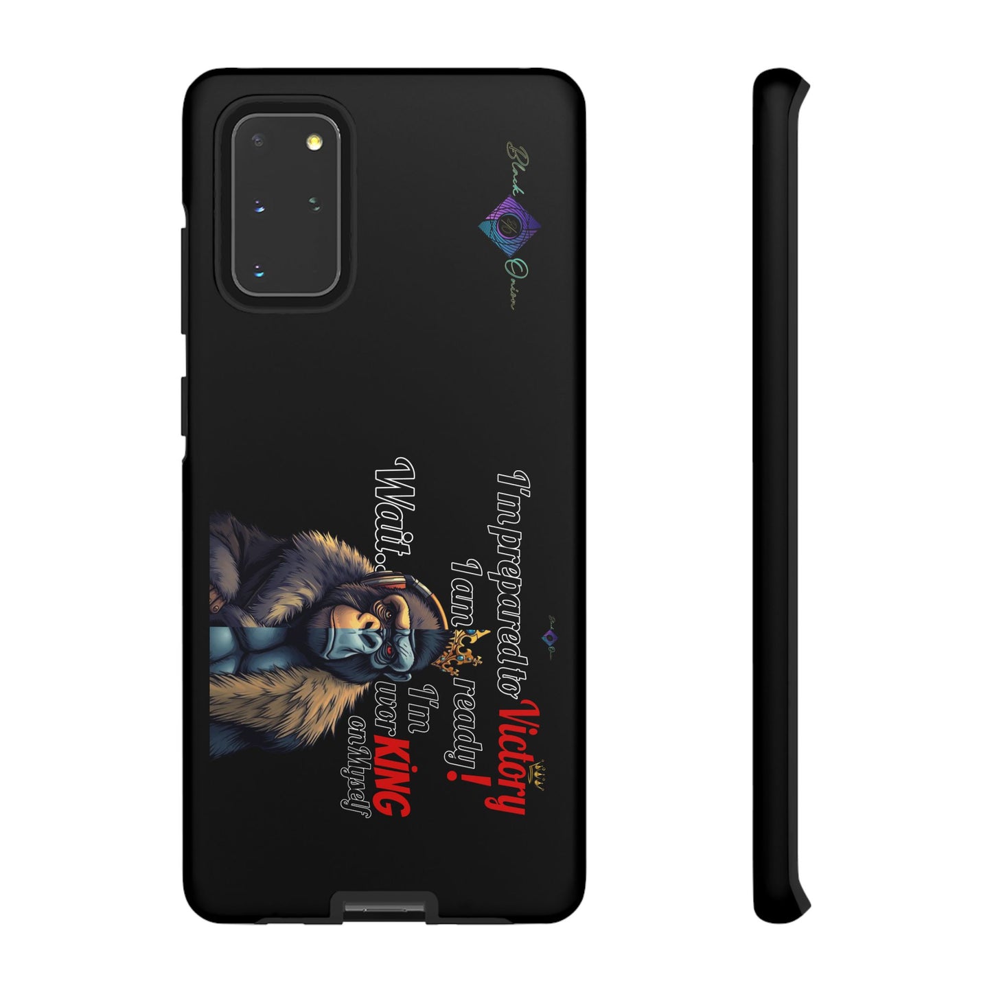 BlackOnion Brand New Phone Case - with Motivational Workout Motif’Victory 👑‘💪🔥🫵
