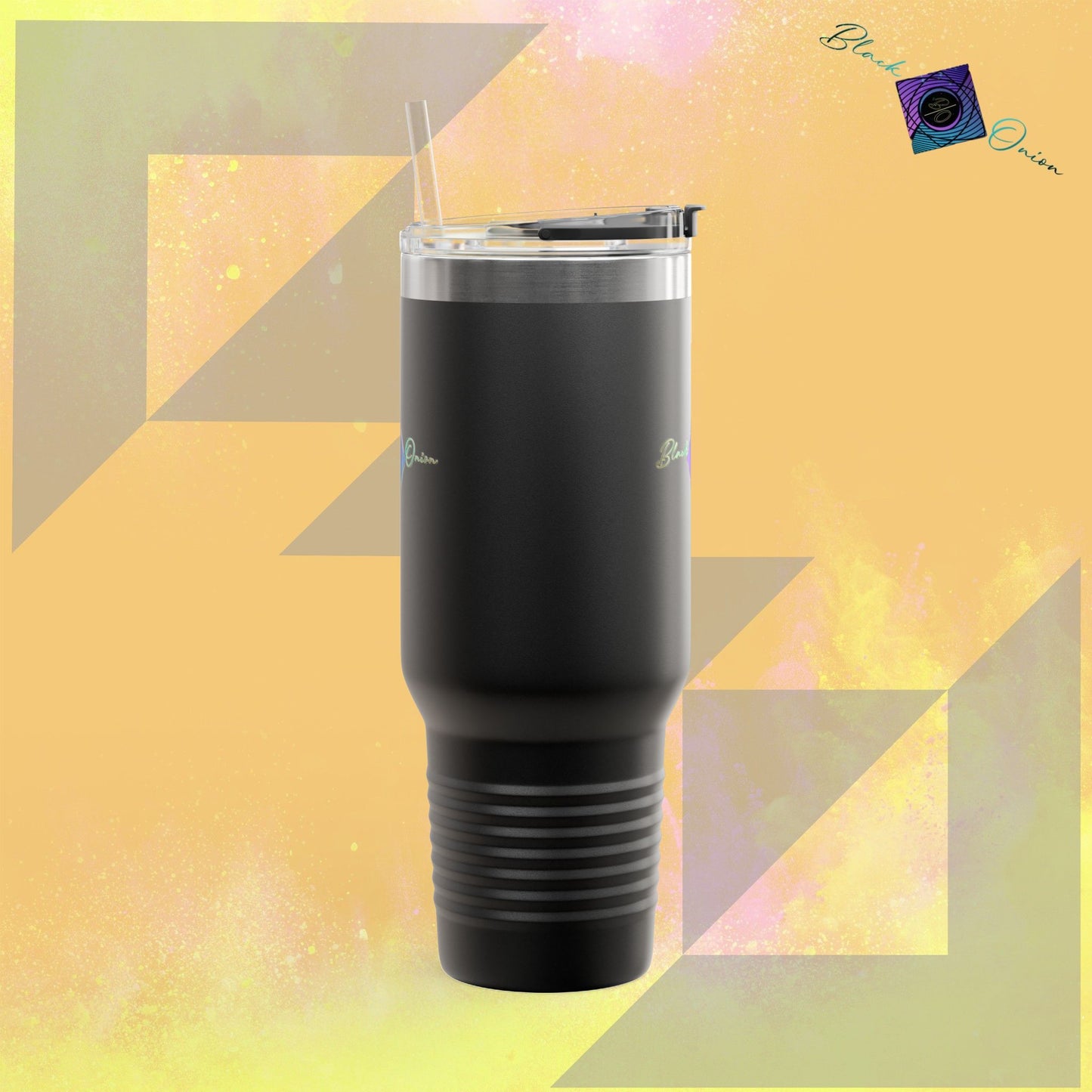 BlackOnion Travel Mug - 40oz with Straw