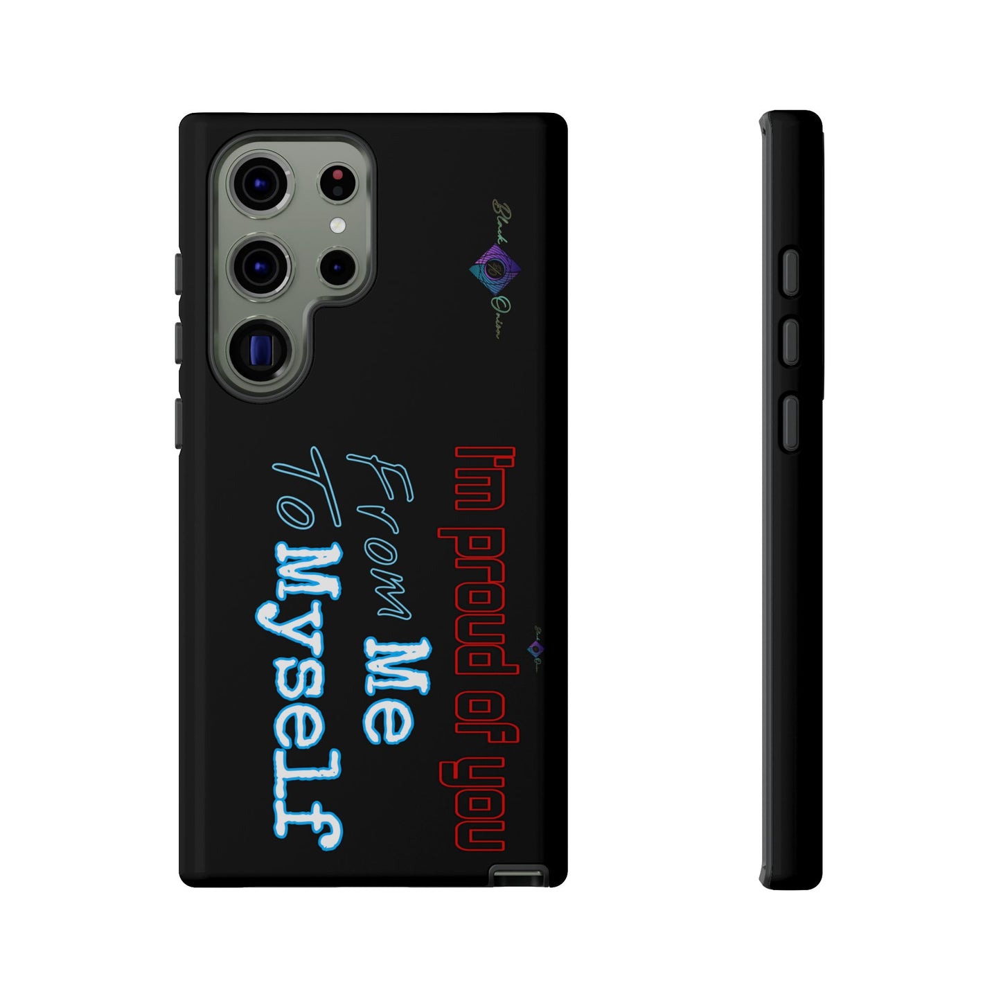 BlackOnion Brand New Phone Case - with Motivational Workout Motif’I’m proud of you ‘💪🔥🫵