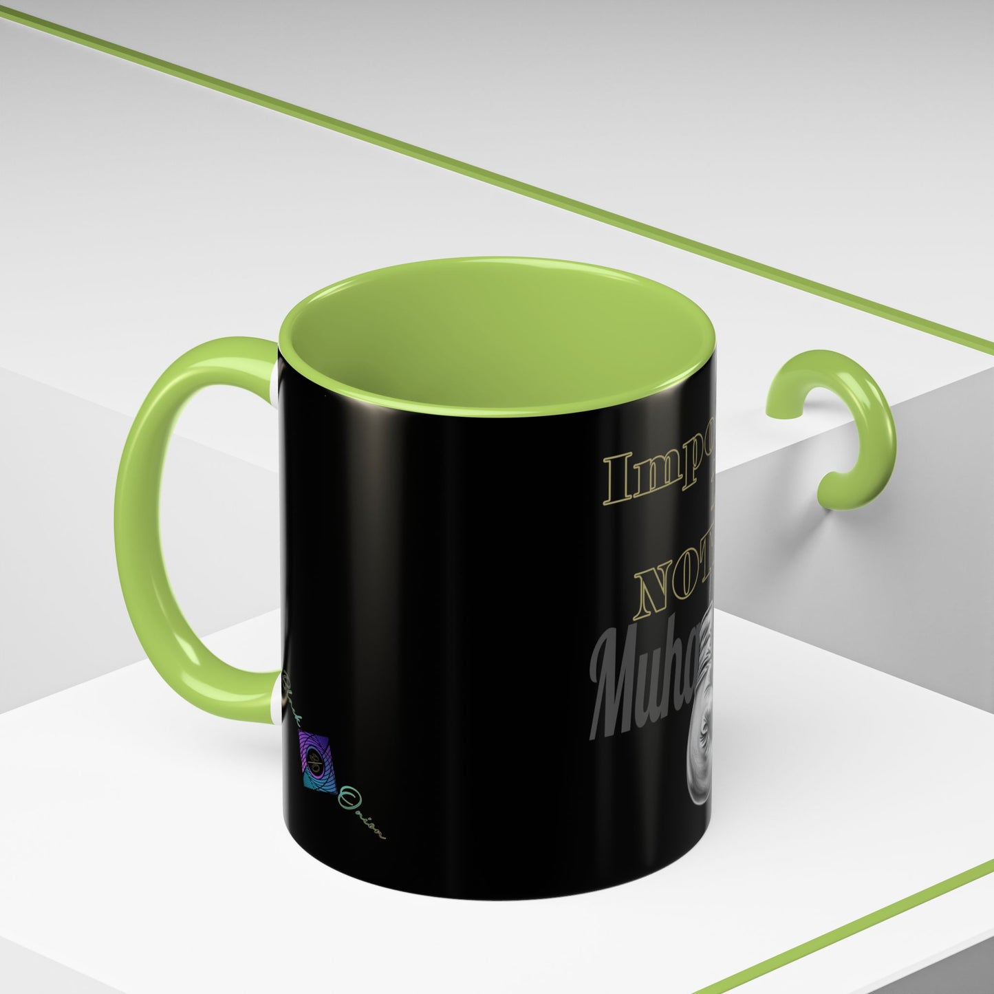 BlackOnion Coffee Mug 2 with Workout Motif ‘Impossible is NothingV2’🫵🔥💪