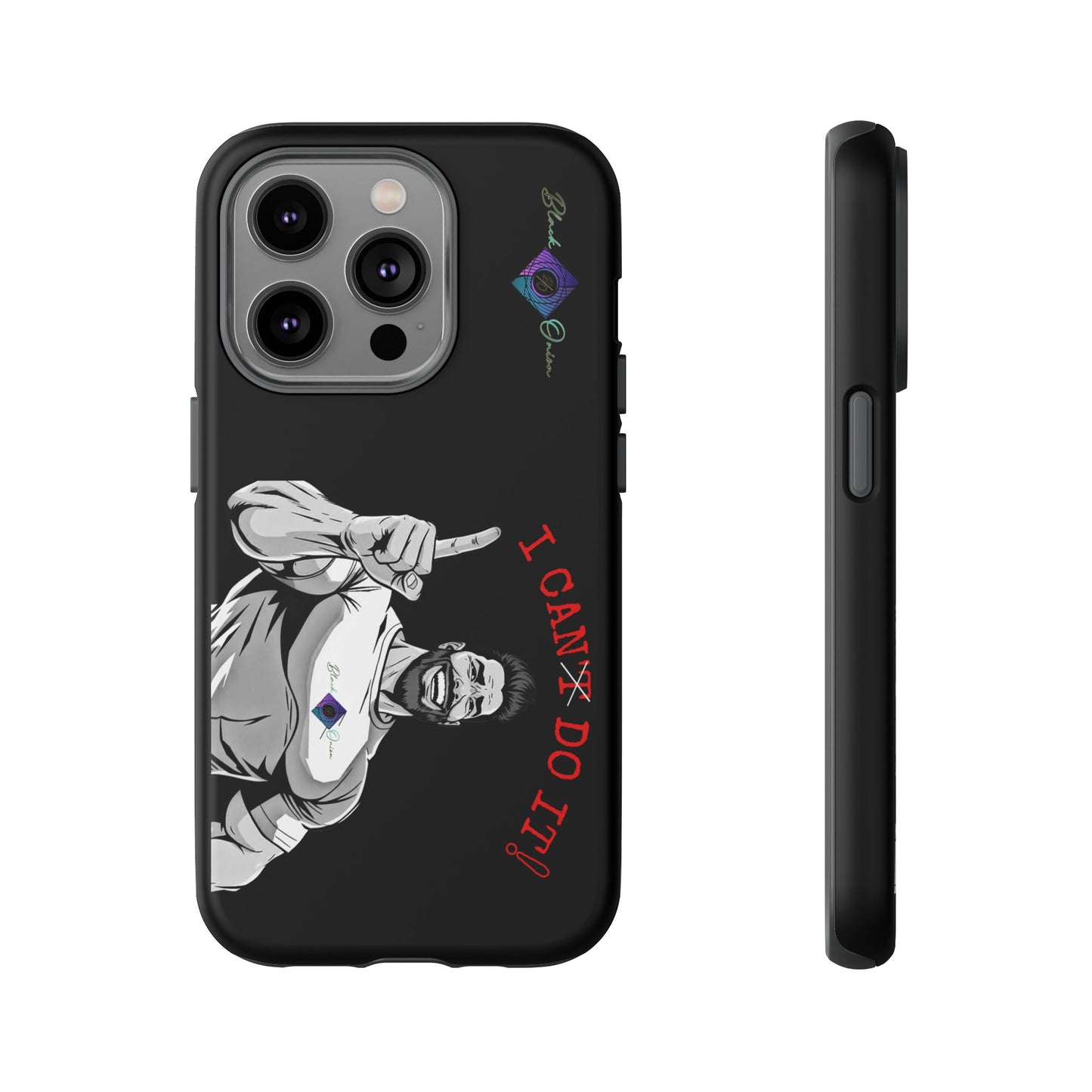 BlackOnion Brand New Phone Case - with Motivational Workout Motif’I Can Do It ‘💪🔥🫵