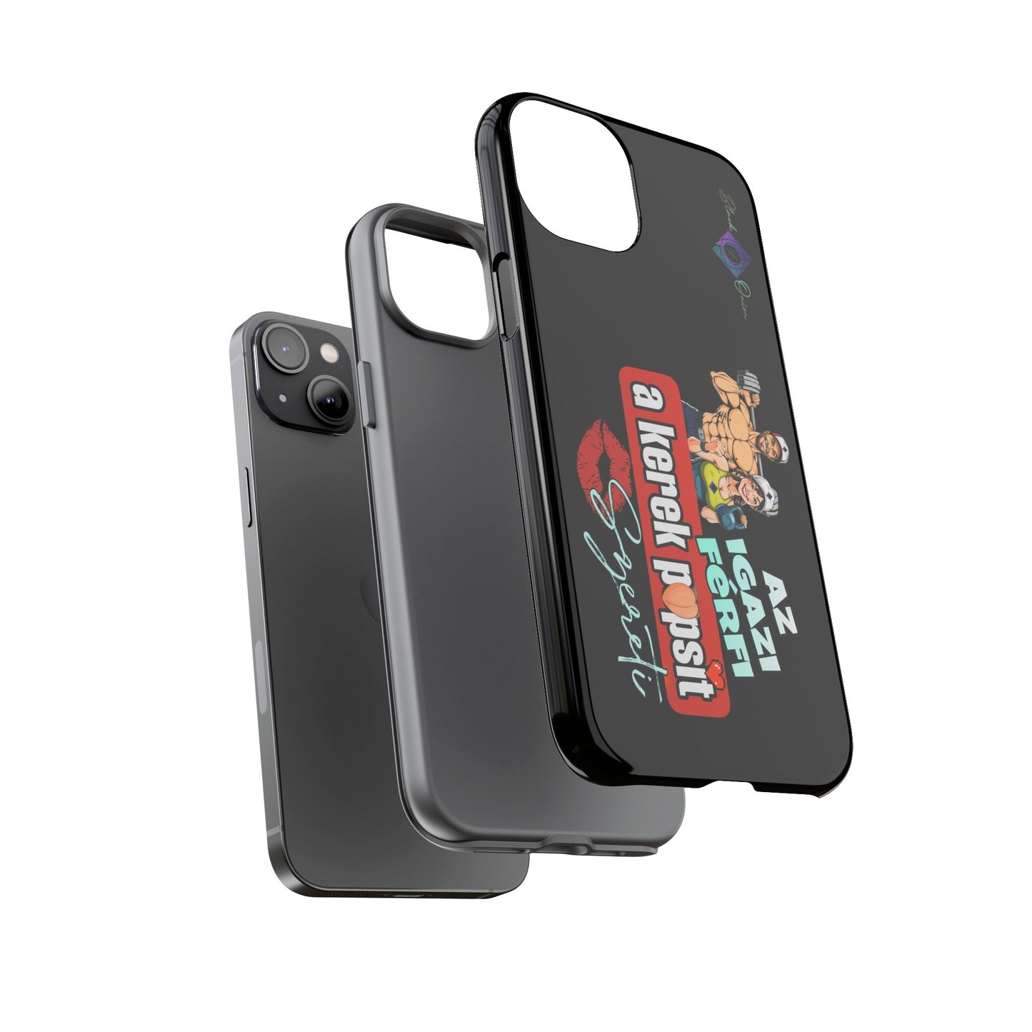 BlackOnion Brand New Phone Case - with Motivational Workout Motif ‘Az igazi férfi ‘💪🔥🫵