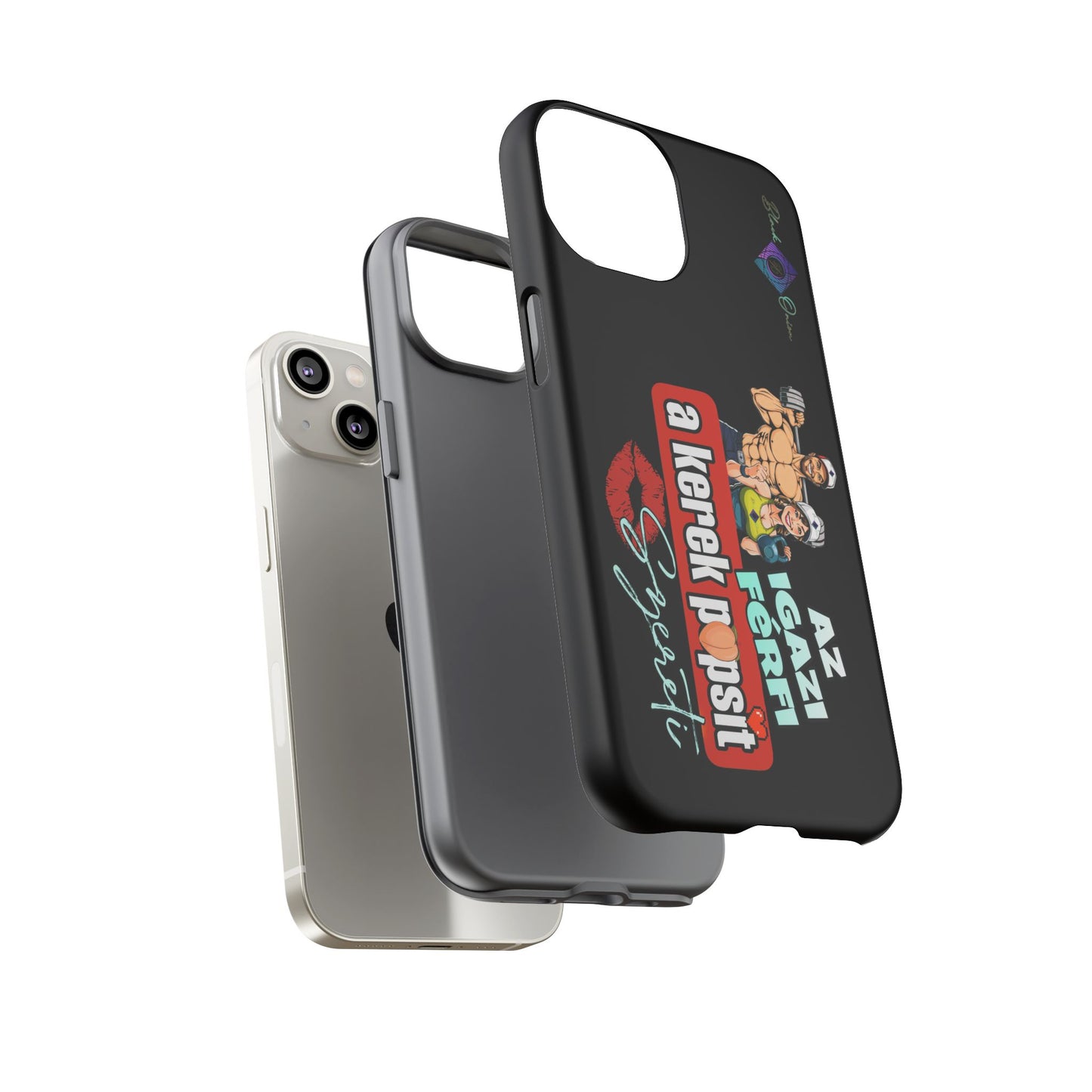 BlackOnion Brand New Phone Case - with Motivational Workout Motif ‘Az igazi férfi ‘💪🔥🫵