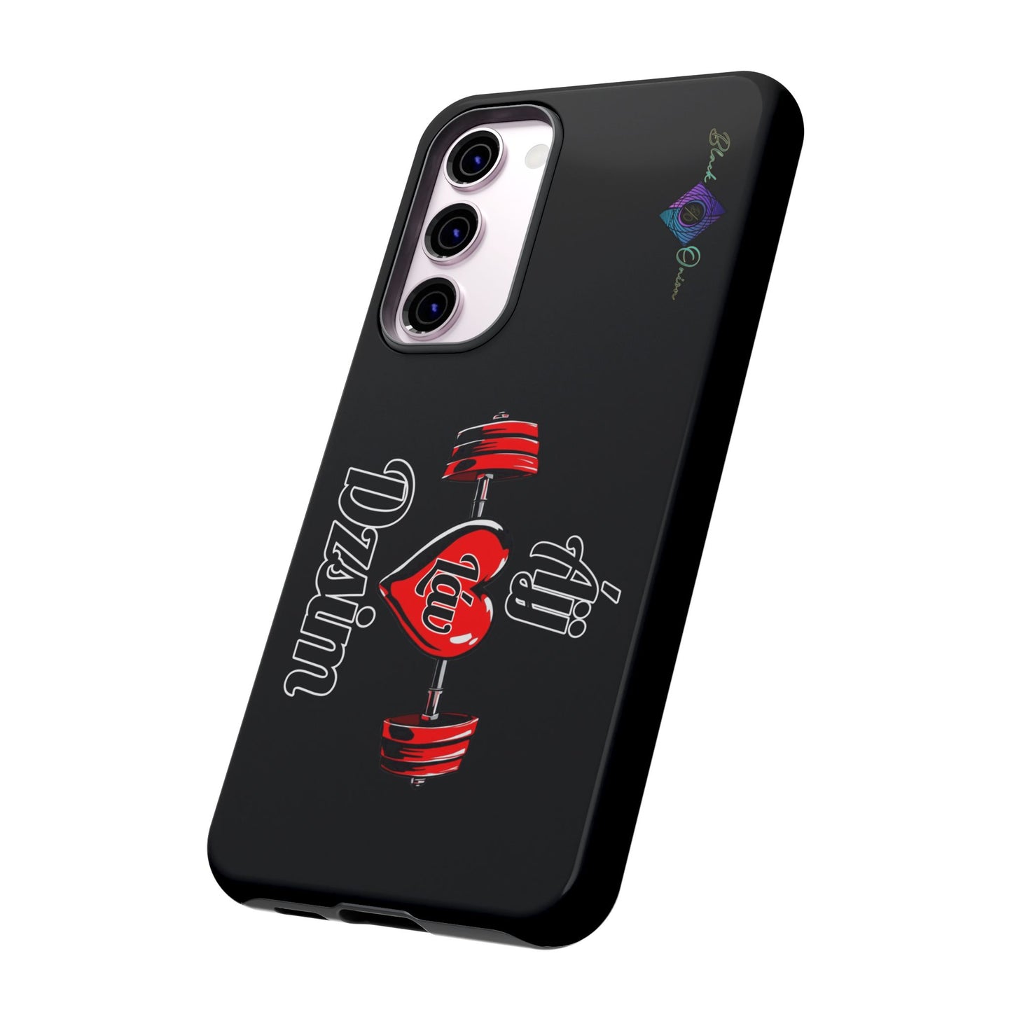 BlackOnion Brand New Phone Case - with Motivational Workout Motif’Ájj Láv Dzsim ‘💪🔥🫵