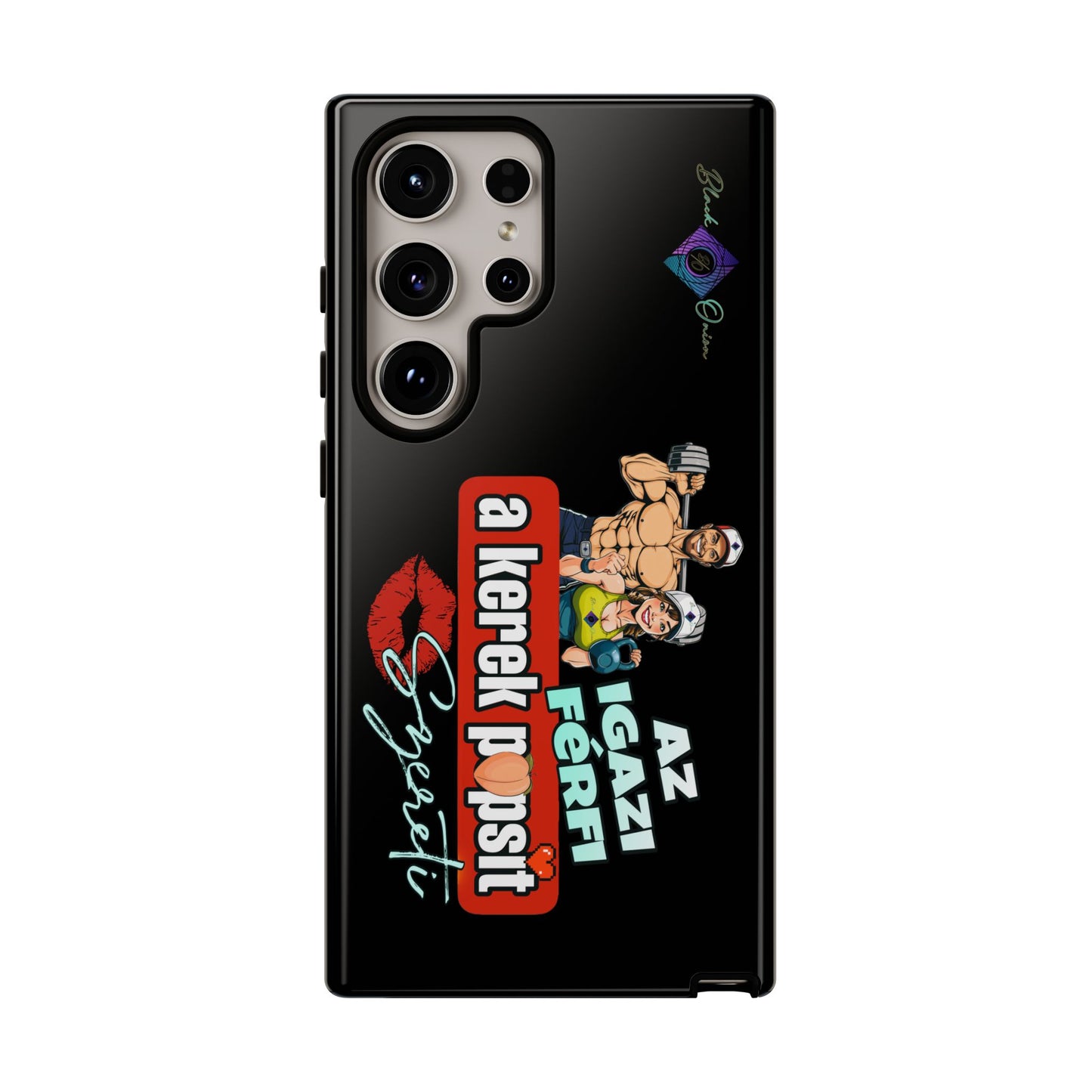 BlackOnion Brand New Phone Case - with Motivational Workout Motif ‘Az igazi férfi ‘💪🔥🫵