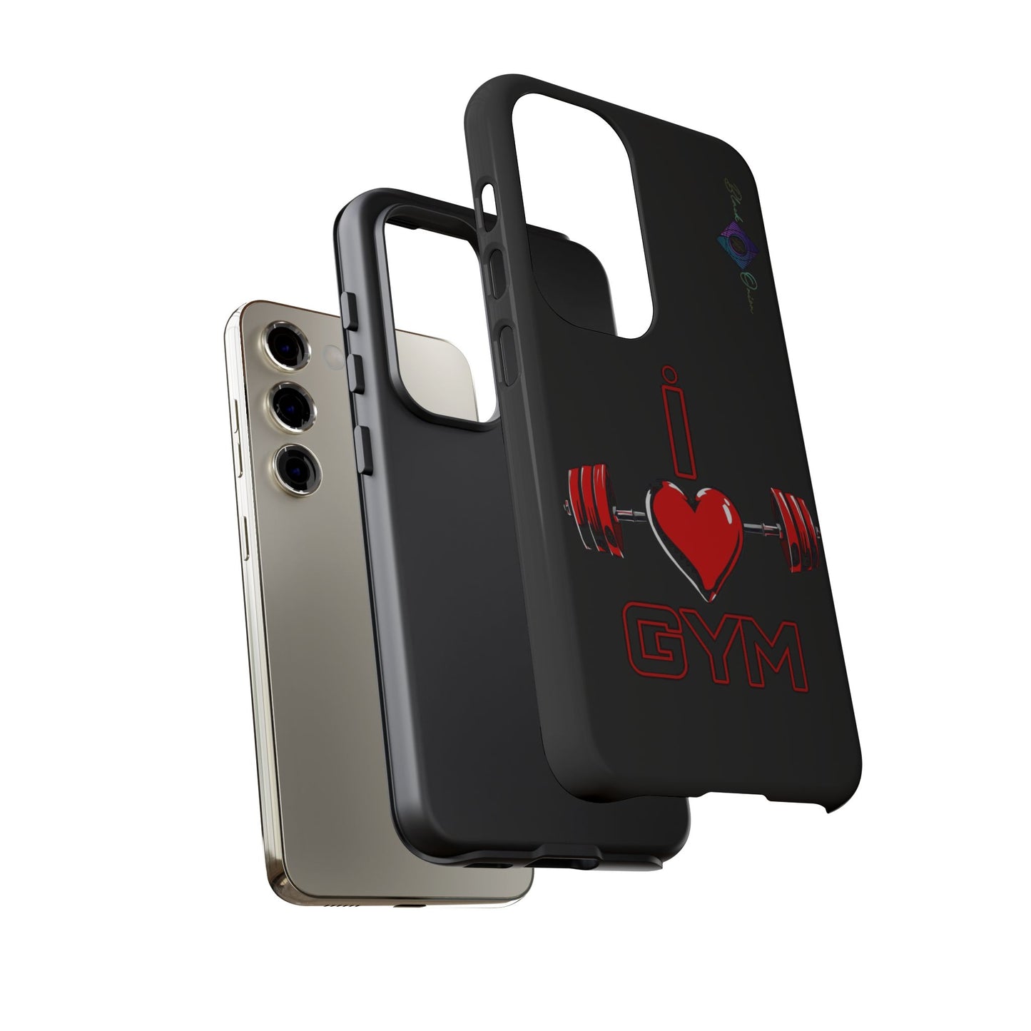 BlackOnion Brand New Phone Case - with Motivational Workout Motif’I Love Gym ‘💪🔥🫵