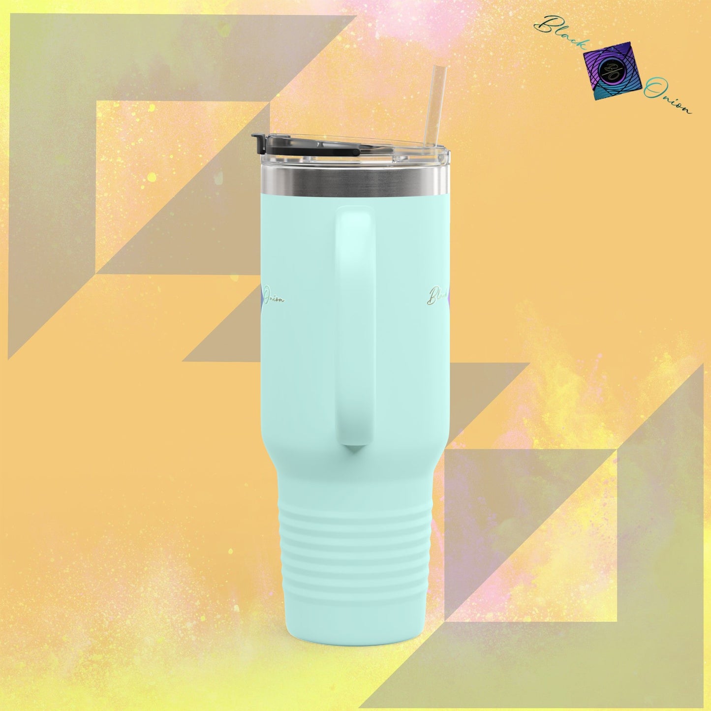 BlackOnion Travel Mug - 40oz with Straw