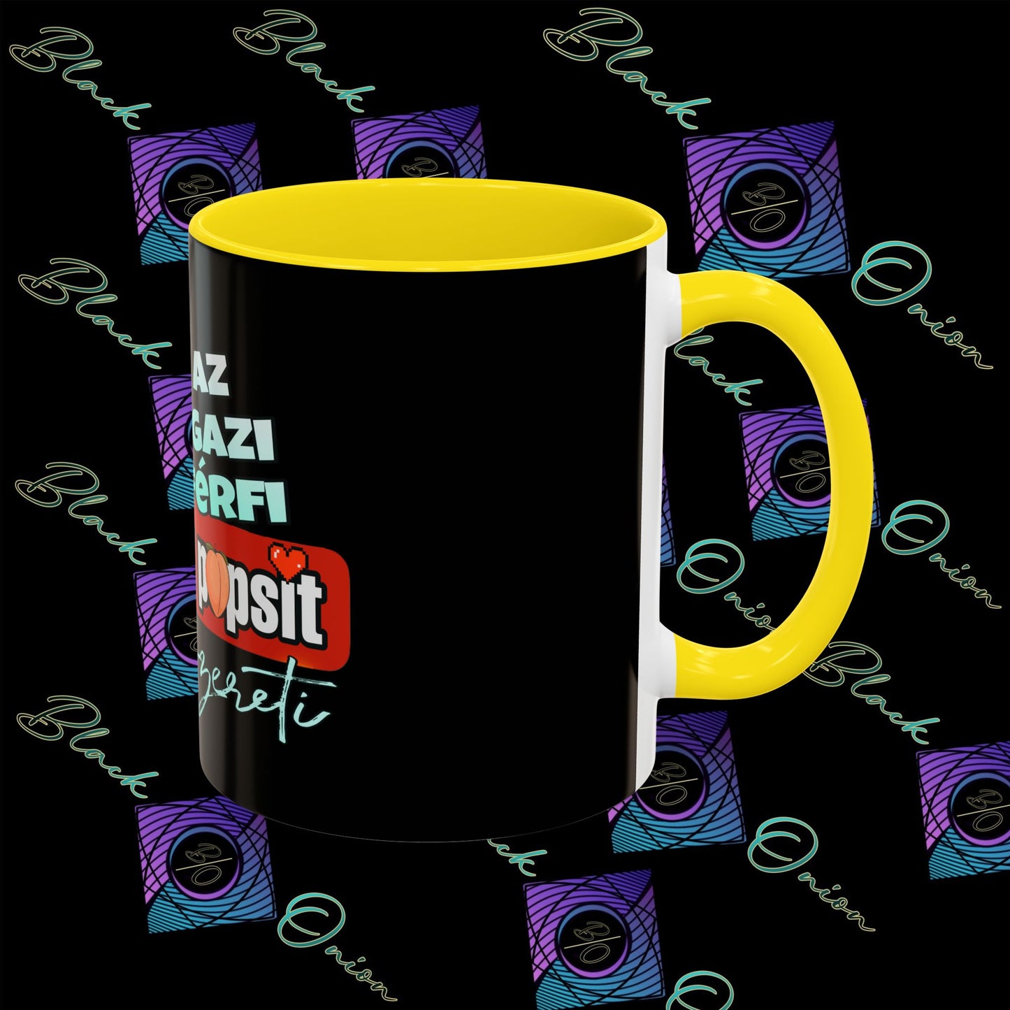 BlackOnion Coffee Mug - 11oz with Workout Motif ‘Az igazi férfi’🔥💪🫵