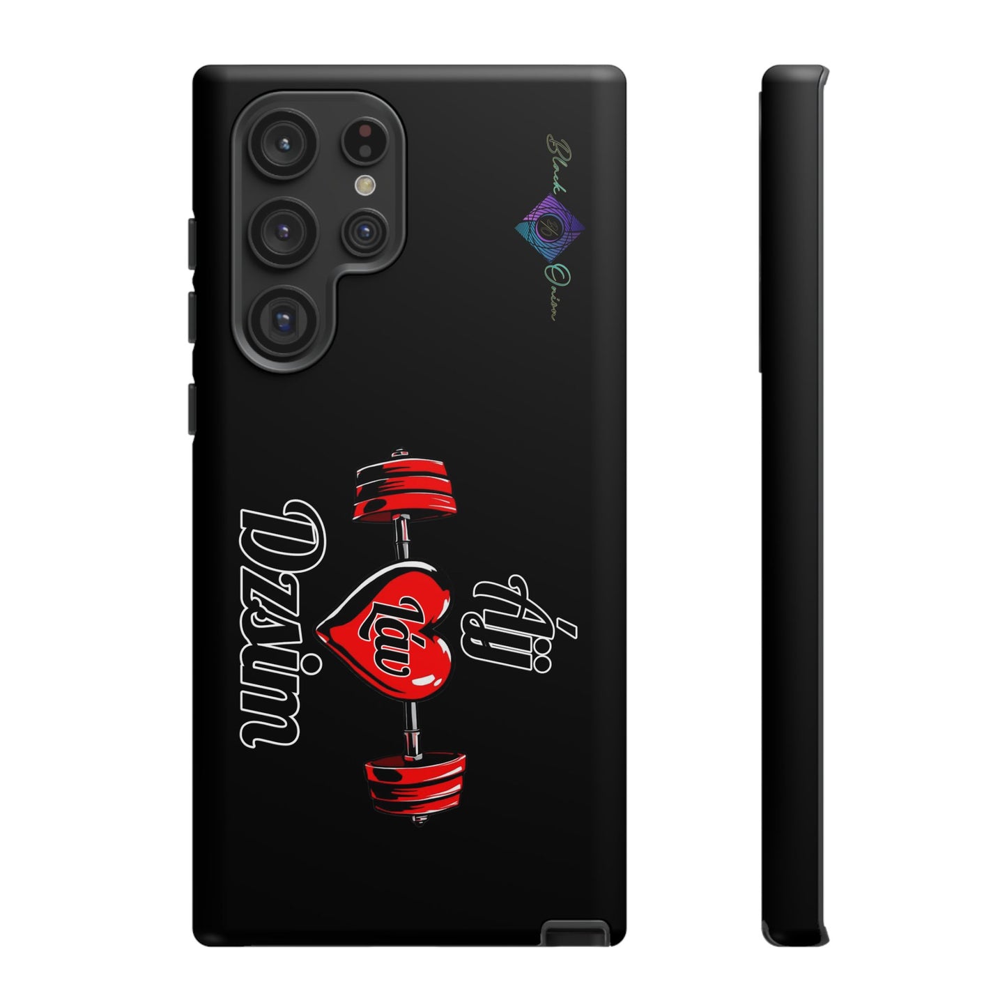 BlackOnion Brand New Phone Case - with Motivational Workout Motif’Ájj Láv Dzsim ‘💪🔥🫵