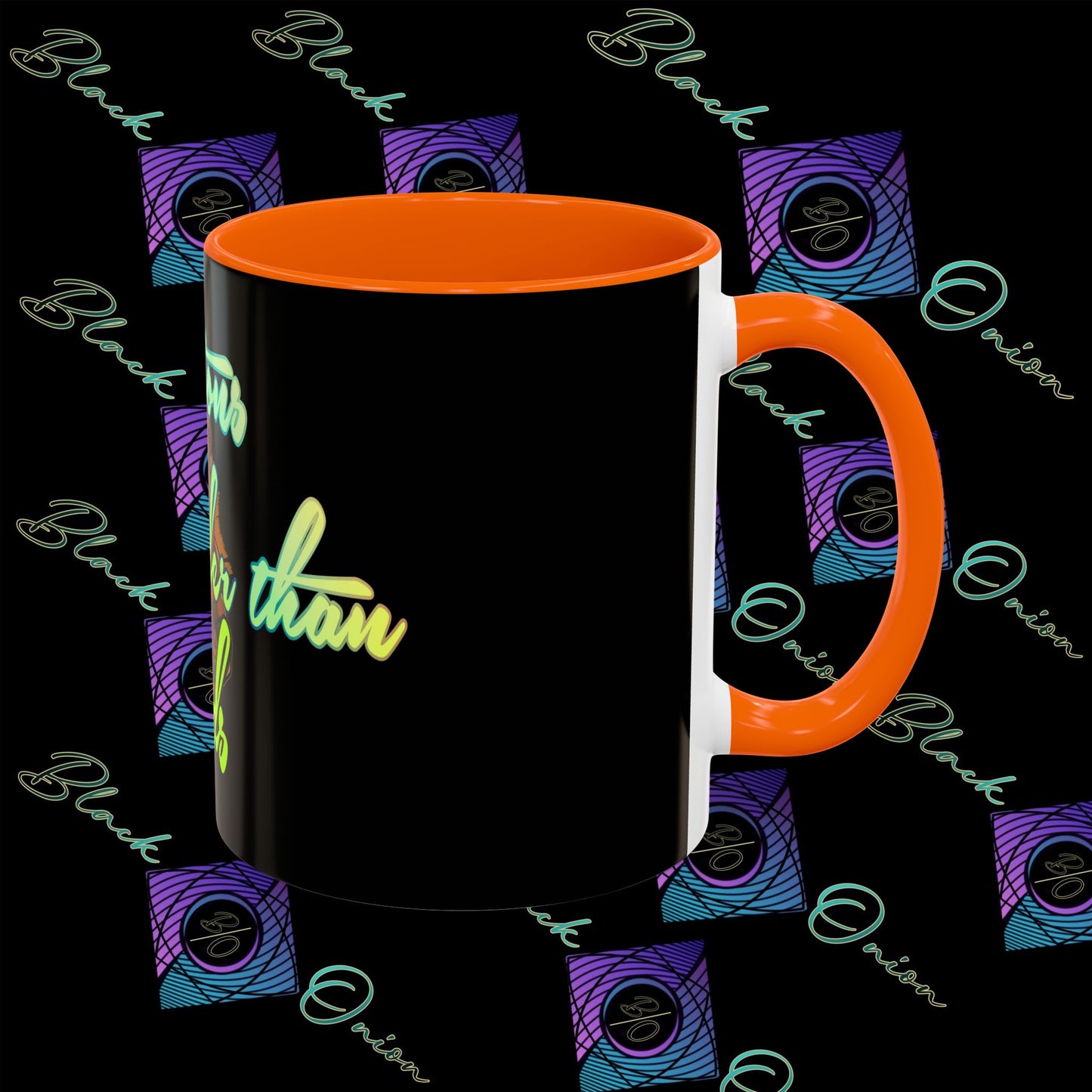 BlackOnion Coffee Mug - 11oz with Workout Motif ‘Actions speak lauder than words’🔥💪🫵