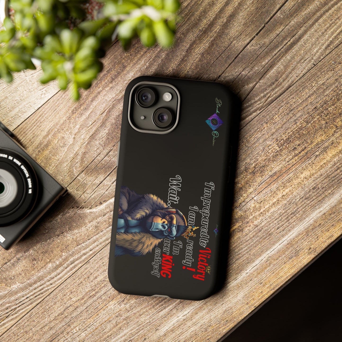 BlackOnion Brand New Phone Case - with Motivational Workout Motif’Victory 👑‘💪🔥🫵