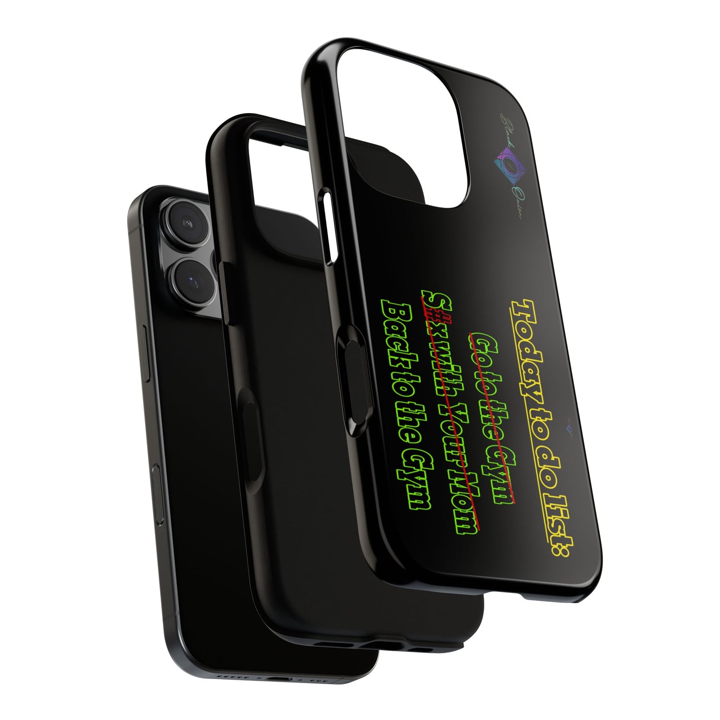 BlackOnion Brand New Phone Case - with Motivational Workout Motif’Today To Do List V2 ‘💪🔥🫵
