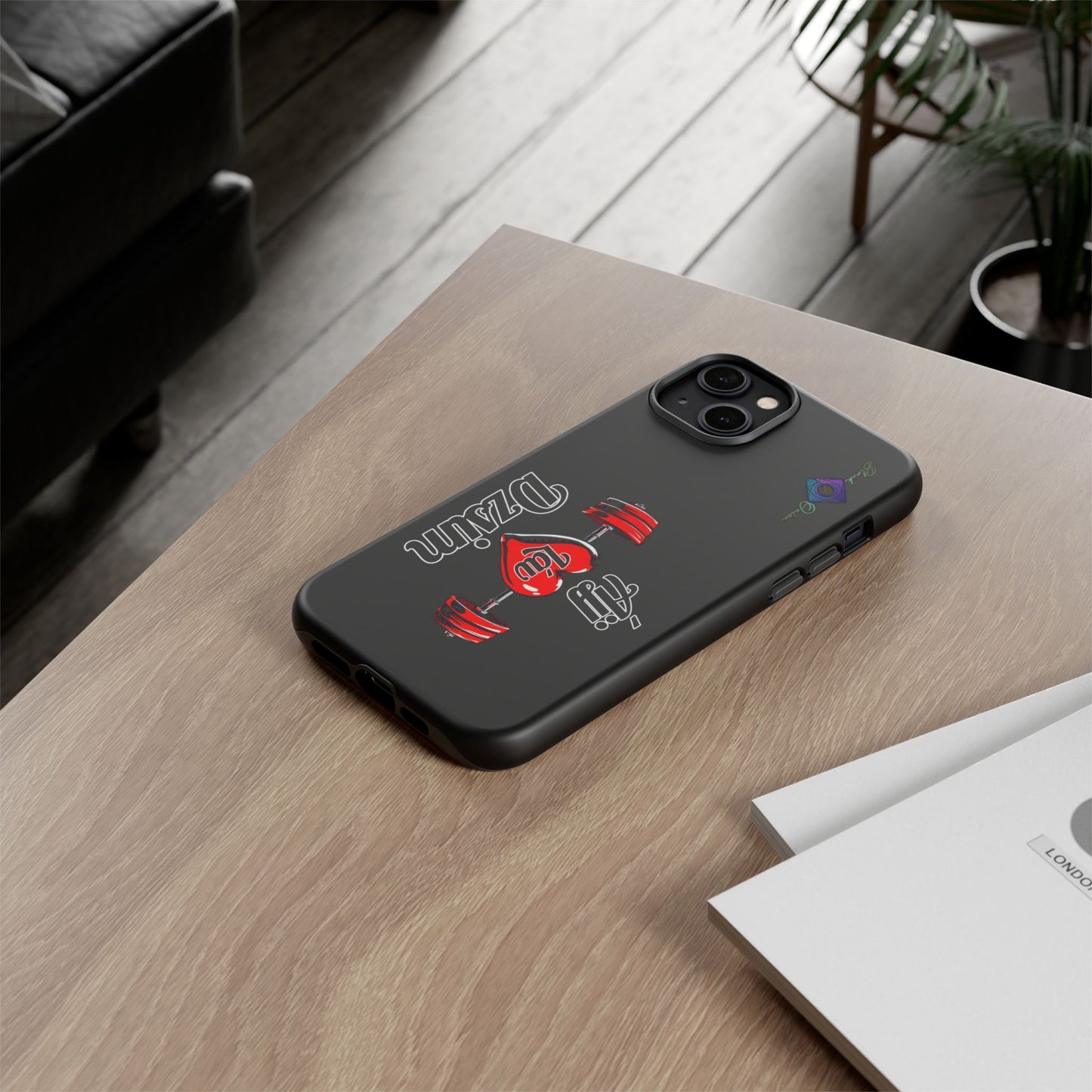 BlackOnion Brand New Phone Case - with Motivational Workout Motif’Ájj Láv Dzsim ‘💪🔥🫵