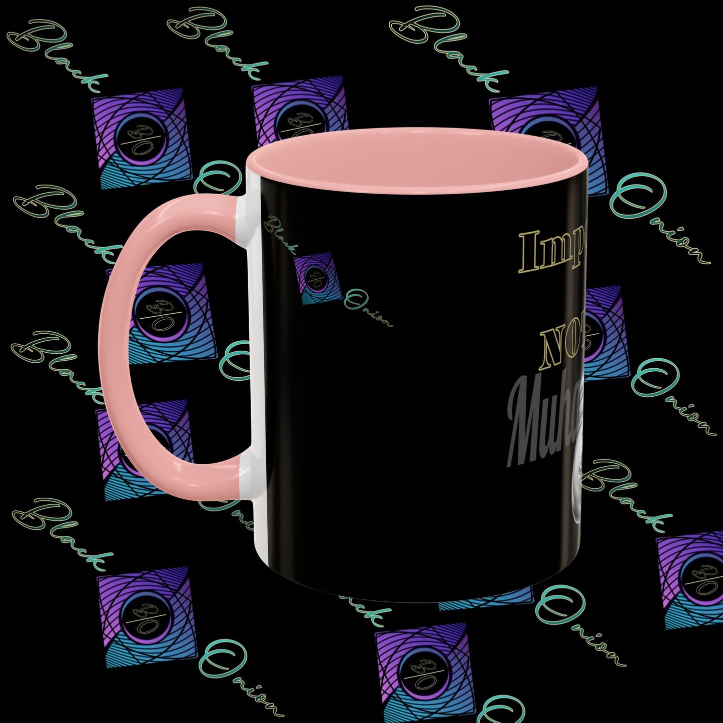 BlackOnion Coffee Mug - 11oz with Workout Motif ‘Impossible is nothing’🔥💪🫵