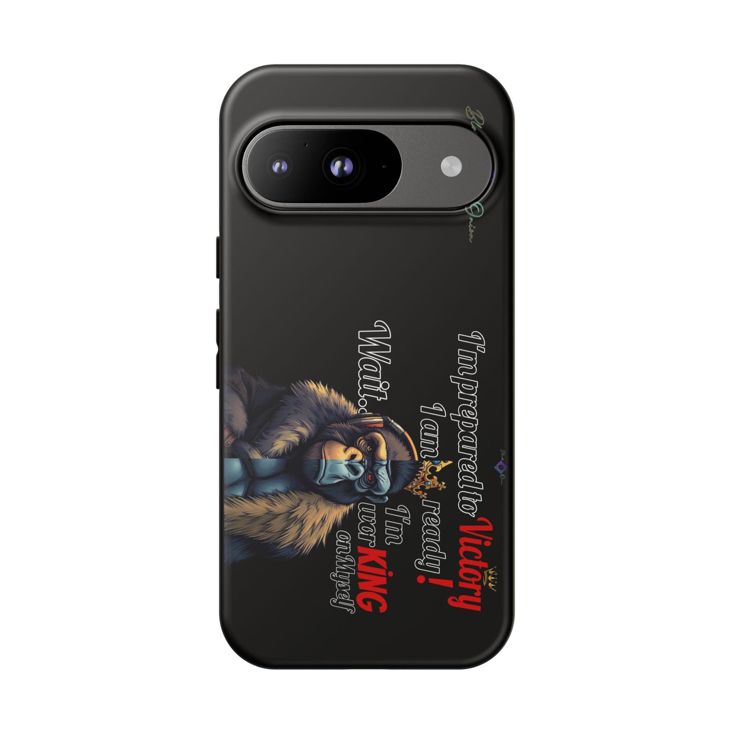 BlackOnion Brand New Phone Case - with Motivational Workout Motif’Victory 👑‘💪🔥🫵