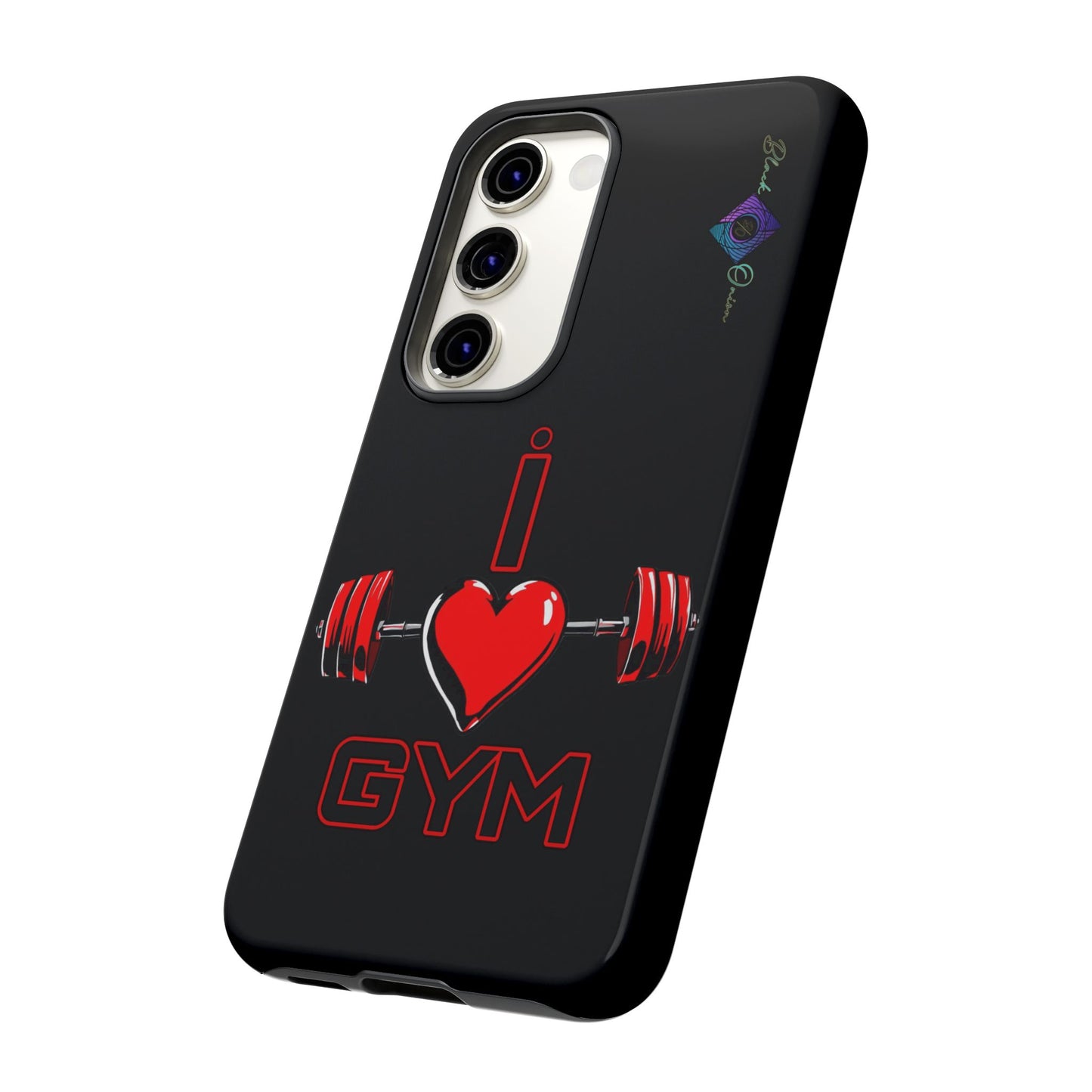 BlackOnion Brand New Phone Case - with Motivational Workout Motif’I Love Gym ‘💪🔥🫵