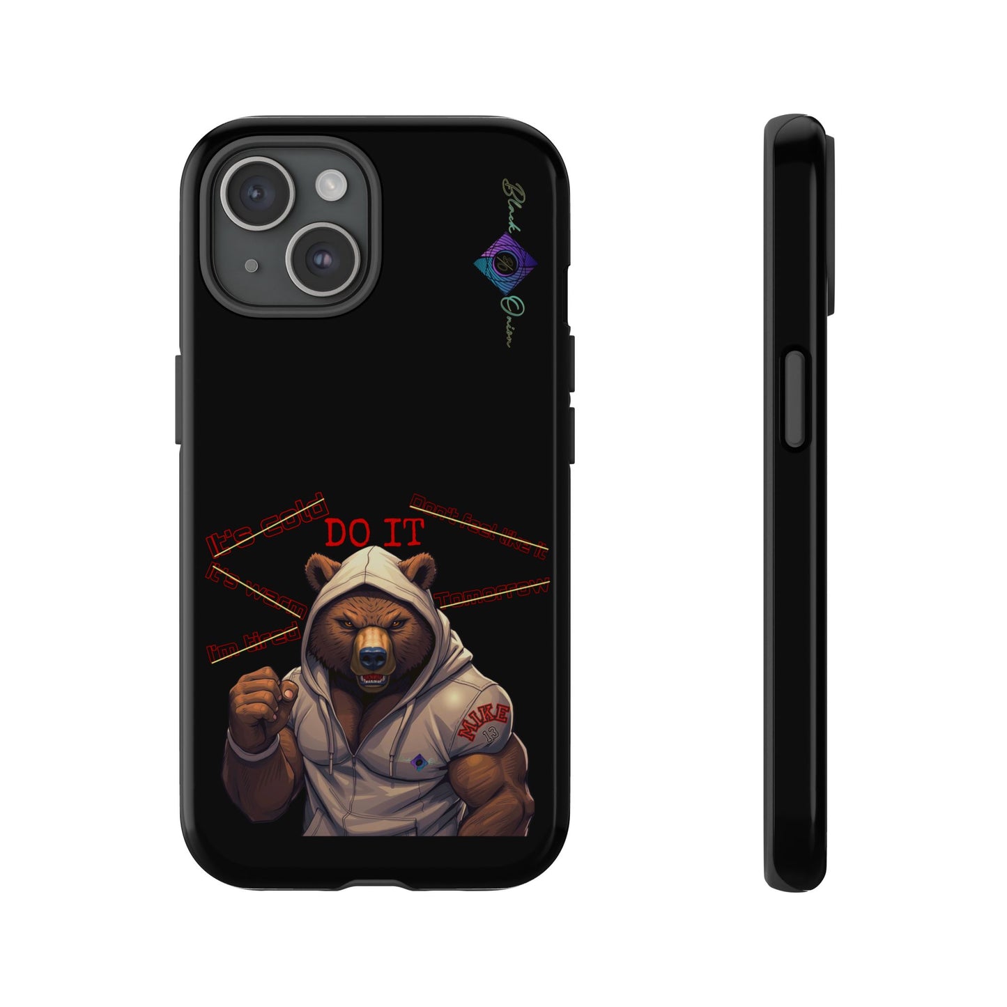 BlackOnion Brand New Phone Case - with Motivational Workout Motif’Do it ‘💪🔥🫵