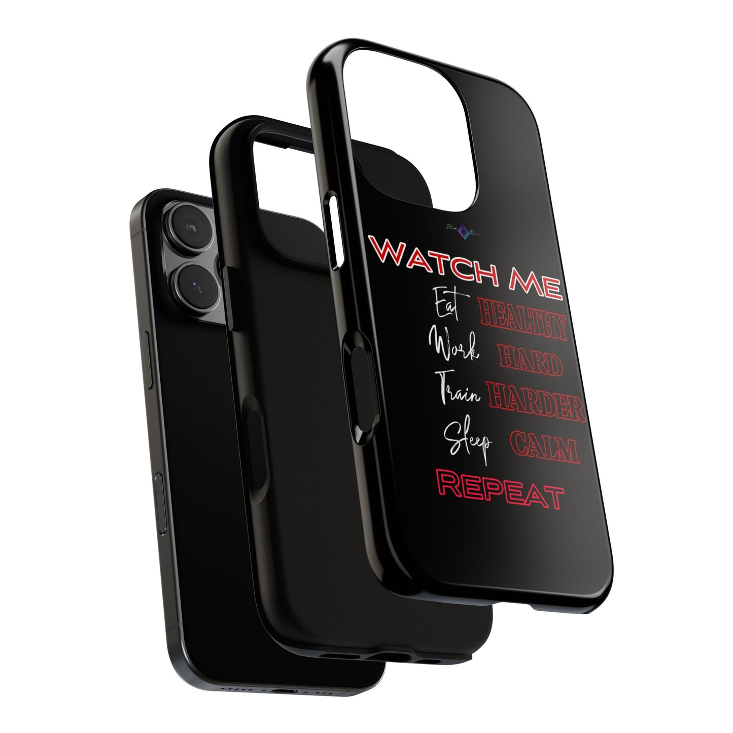 BlackOnion Phone Case -with Motivational Motif 'Watch Me' 💪🔥🫵
