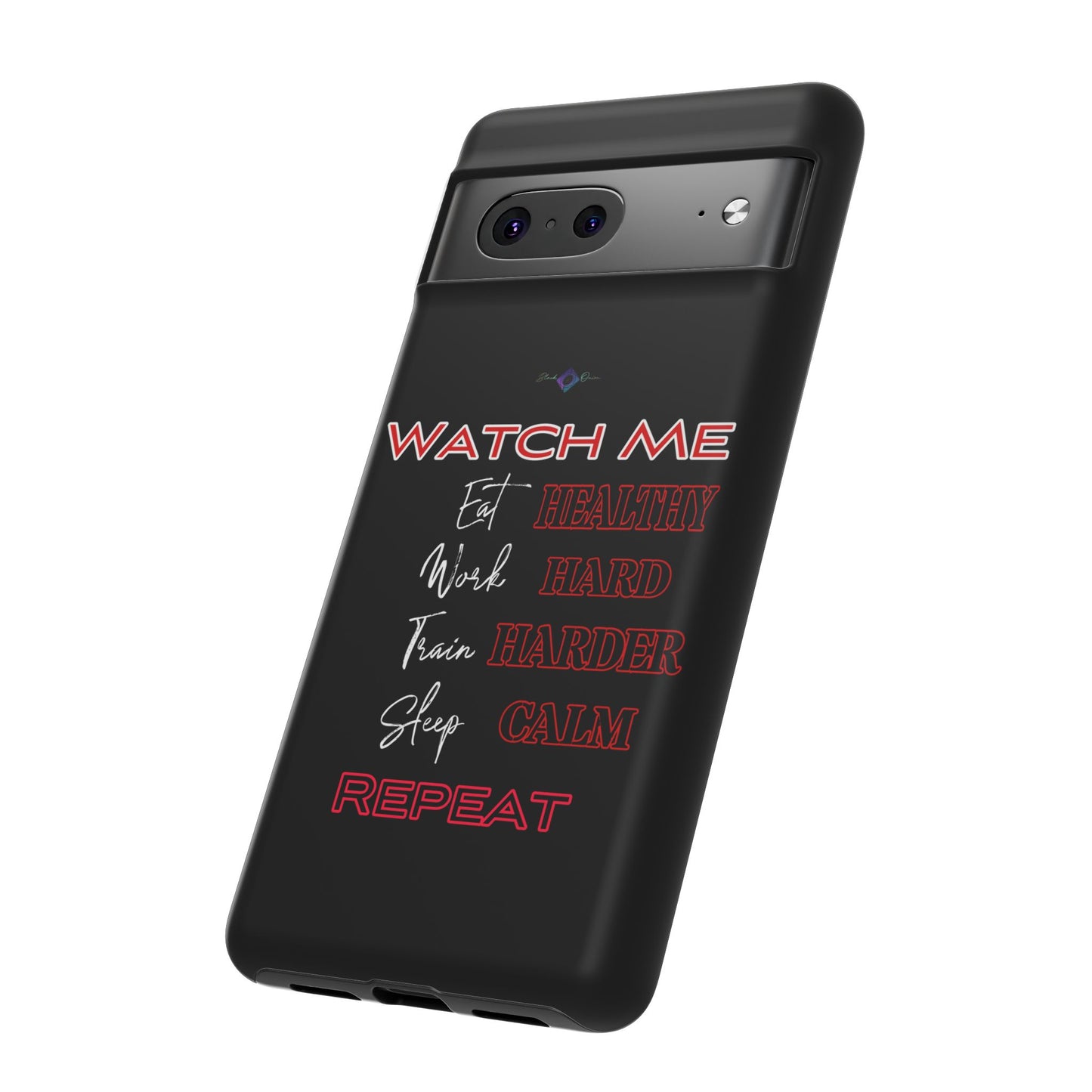 BlackOnion Phone Case -with Motivational Motif 'Watch Me' 💪🔥🫵
