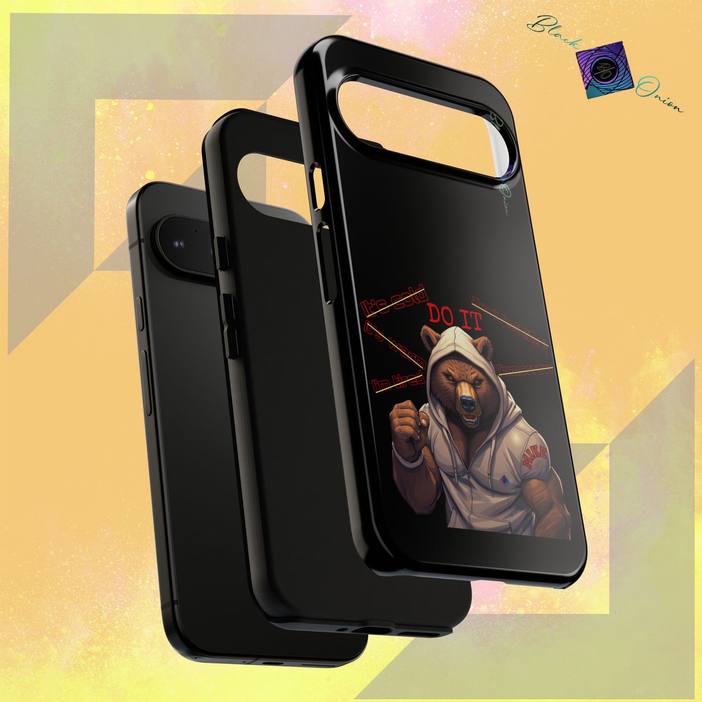 BlackOnion Brand New Phone Case - with Motivational Workout Motif’Do it ‘💪🔥🫵