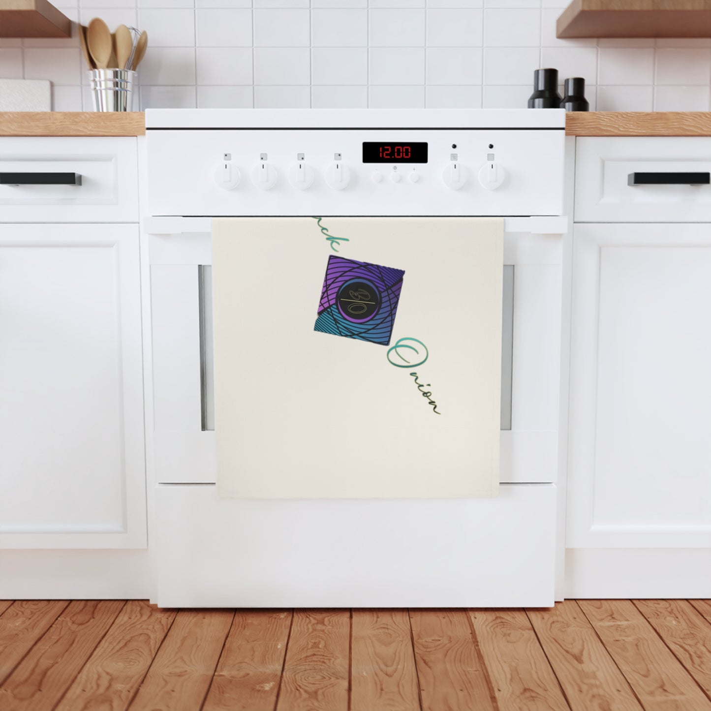 BlackOnion Design Artistic Cotton Tea Towel ๐ฅ๐ช