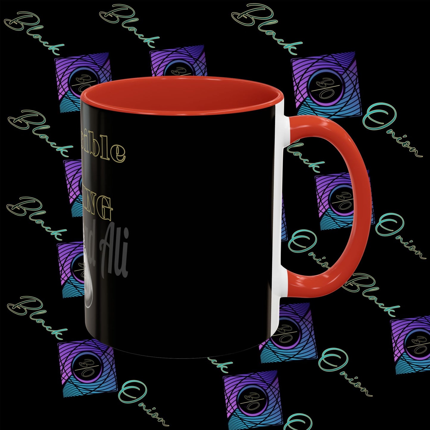 BlackOnion Coffee Mug - 11oz with Workout Motif ‘Impossible is nothing’🔥💪🫵