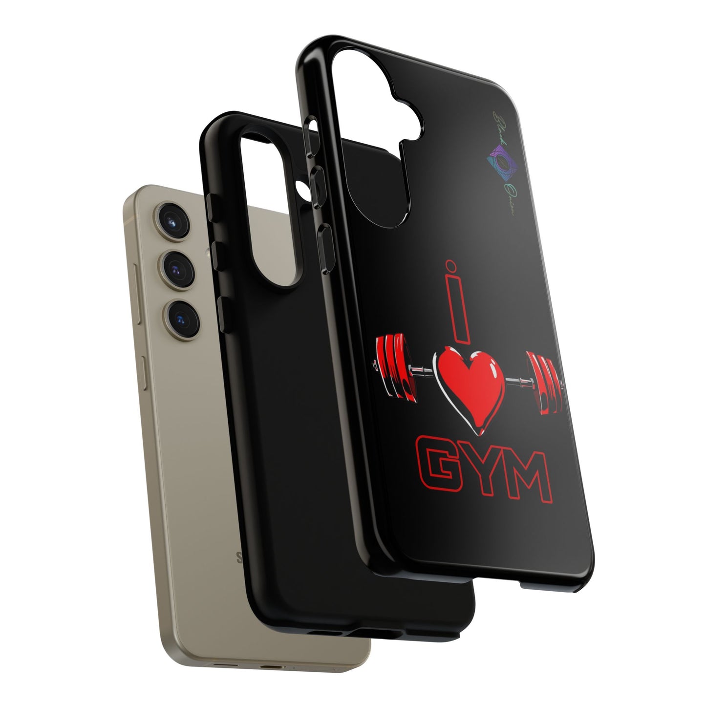 BlackOnion Brand New Phone Case - with Motivational Workout Motif’I Love Gym ‘💪🔥🫵