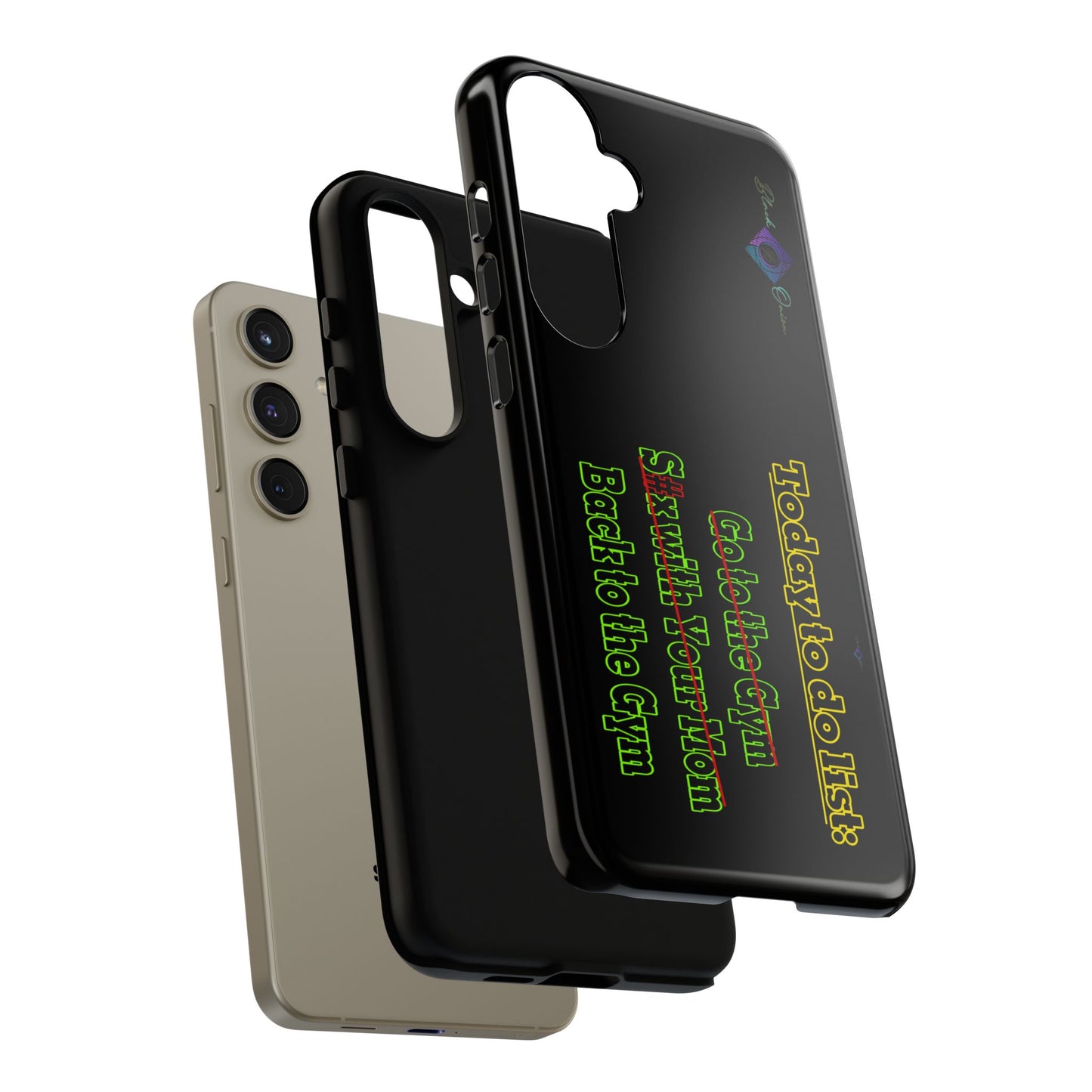 BlackOnion Brand New Phone Case - with Motivational Workout Motif’Today To Do List V2 ‘💪🔥🫵