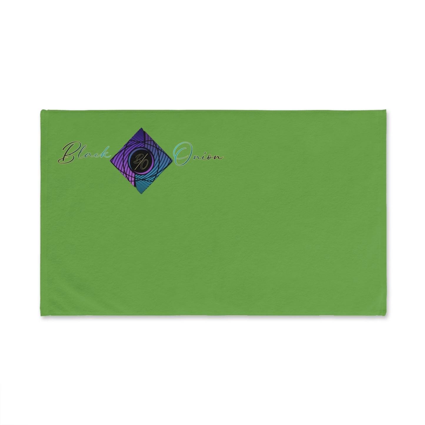 BlackOnion Chic Hand Towel with Stylish BlackOnion Design and Green colour 🔥💪