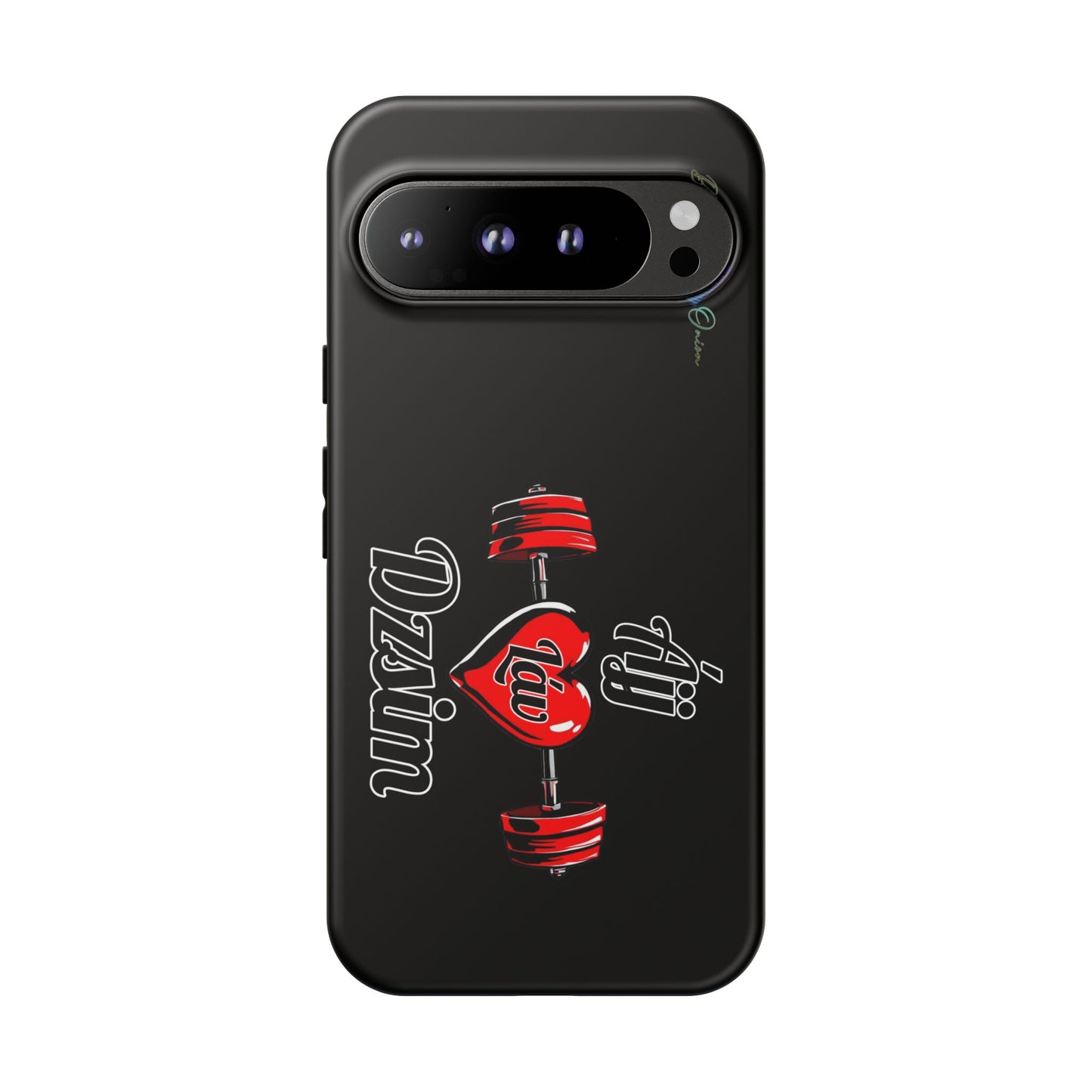 BlackOnion Brand New Phone Case - with Motivational Workout Motif’Ájj Láv Dzsim ‘💪🔥🫵