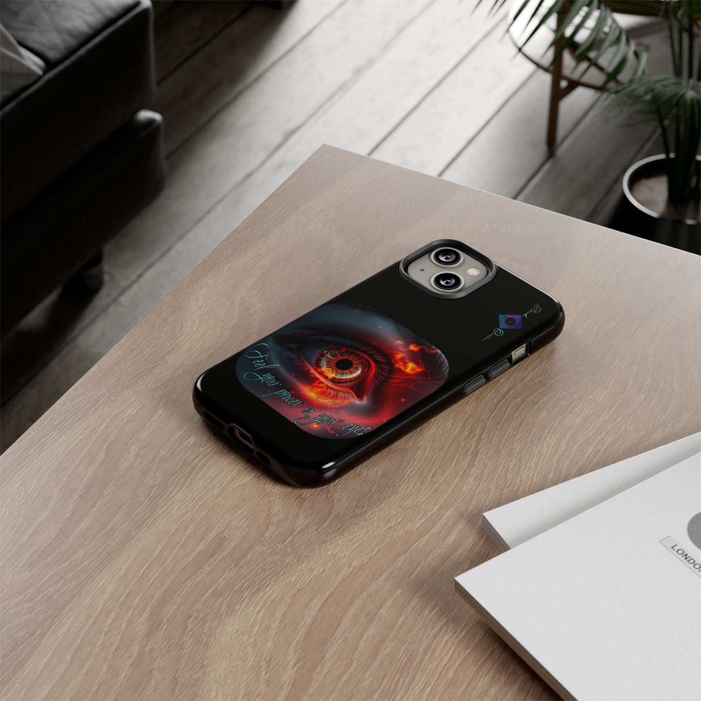 BlackOnion Brand New Phone Case - with Motivational Workout Motif ’Feel your power ‘💪🔥🫵