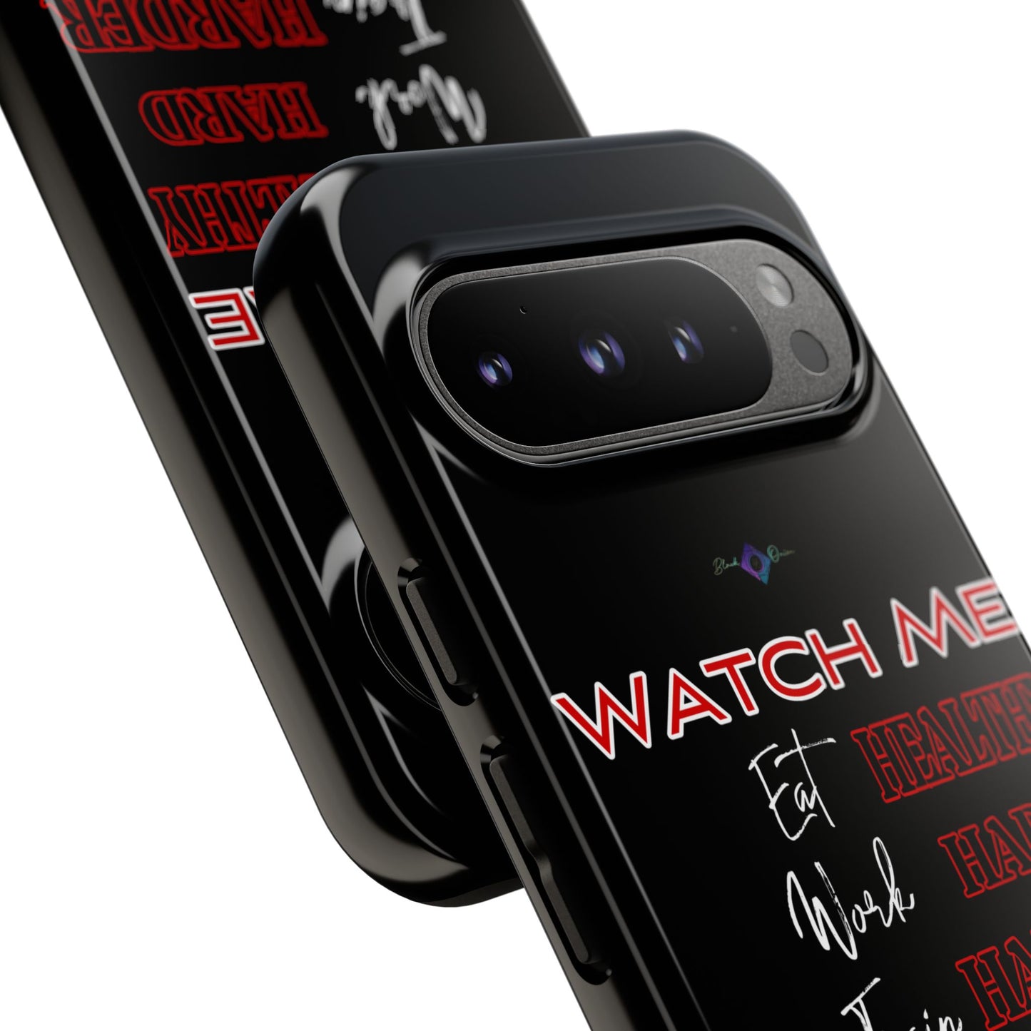 BlackOnion Phone Case -with Motivational Motif 'Watch Me' 💪🔥🫵