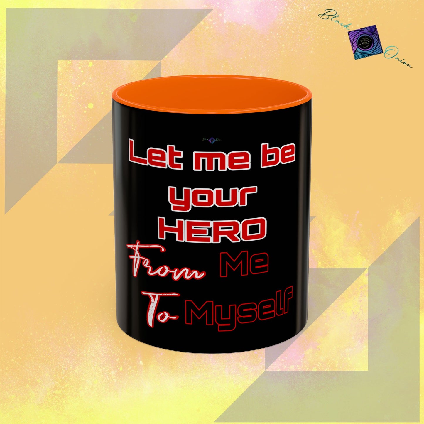 BlackOnion Coffee Mug Serial 2 with Workout Motif ‘Let me be your Hero’🫵🔥💪