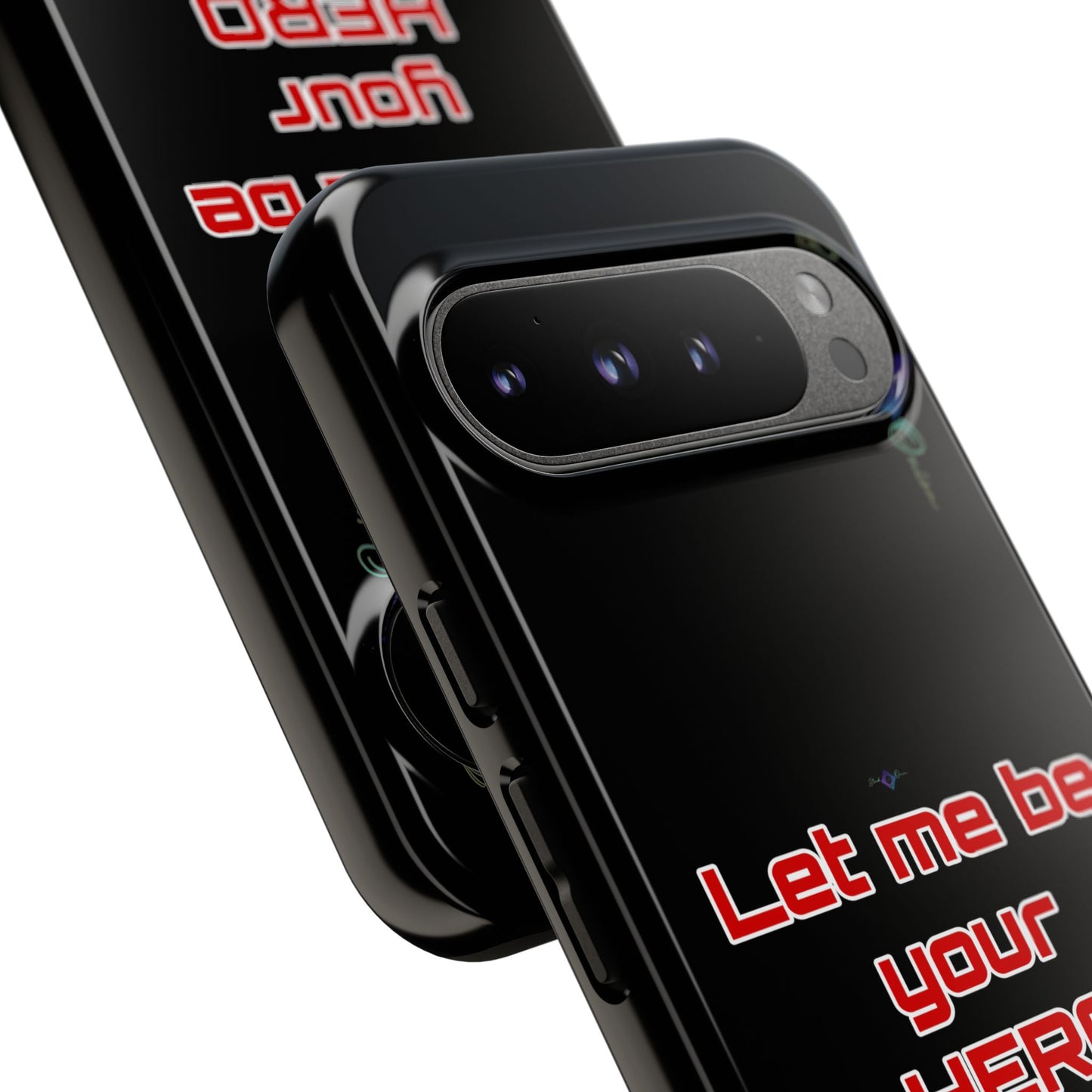 BlackOnion Brand New Phone Case - with Motivational Workout Motif’Let me be your Hero ‘💪🔥🫵