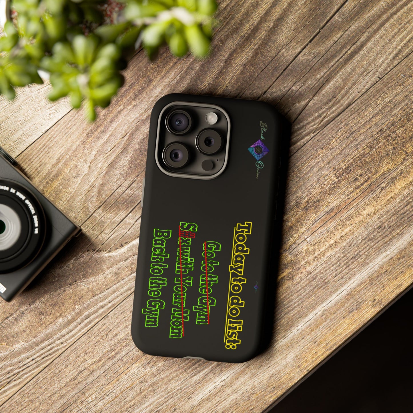BlackOnion Brand New Phone Case - with Motivational Workout Motif’Today To Do List V2 ‘💪🔥🫵