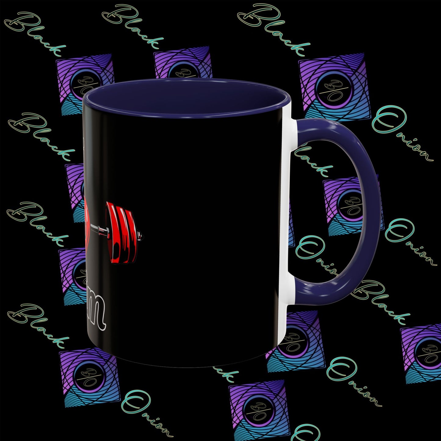 BlackOnion Coffee Mug Serial 2 with Workout Motif ‘ÁjjLávDzsim ’🫵🔥💪