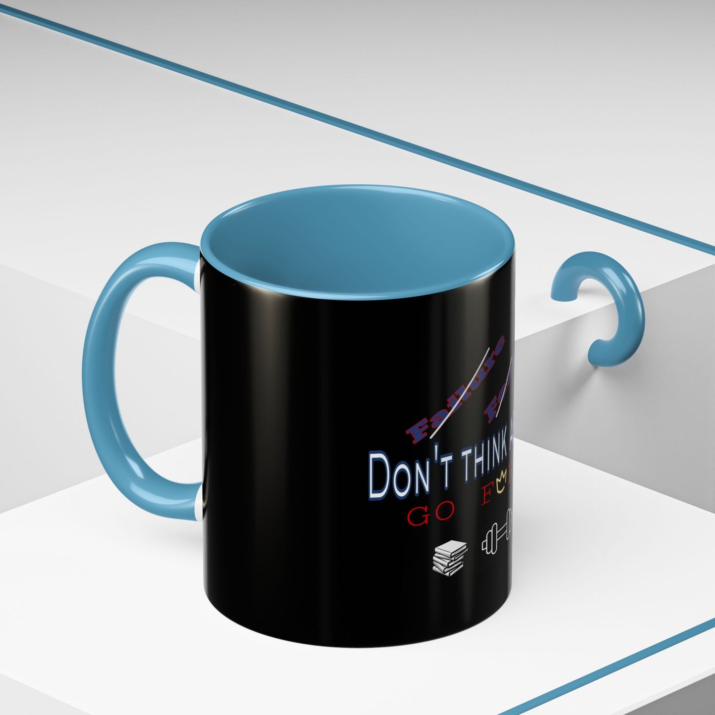 BlackOnion Coffee Mug Serial 2 with Workout Motif ‘Don’t think ‘🫵🔥💪