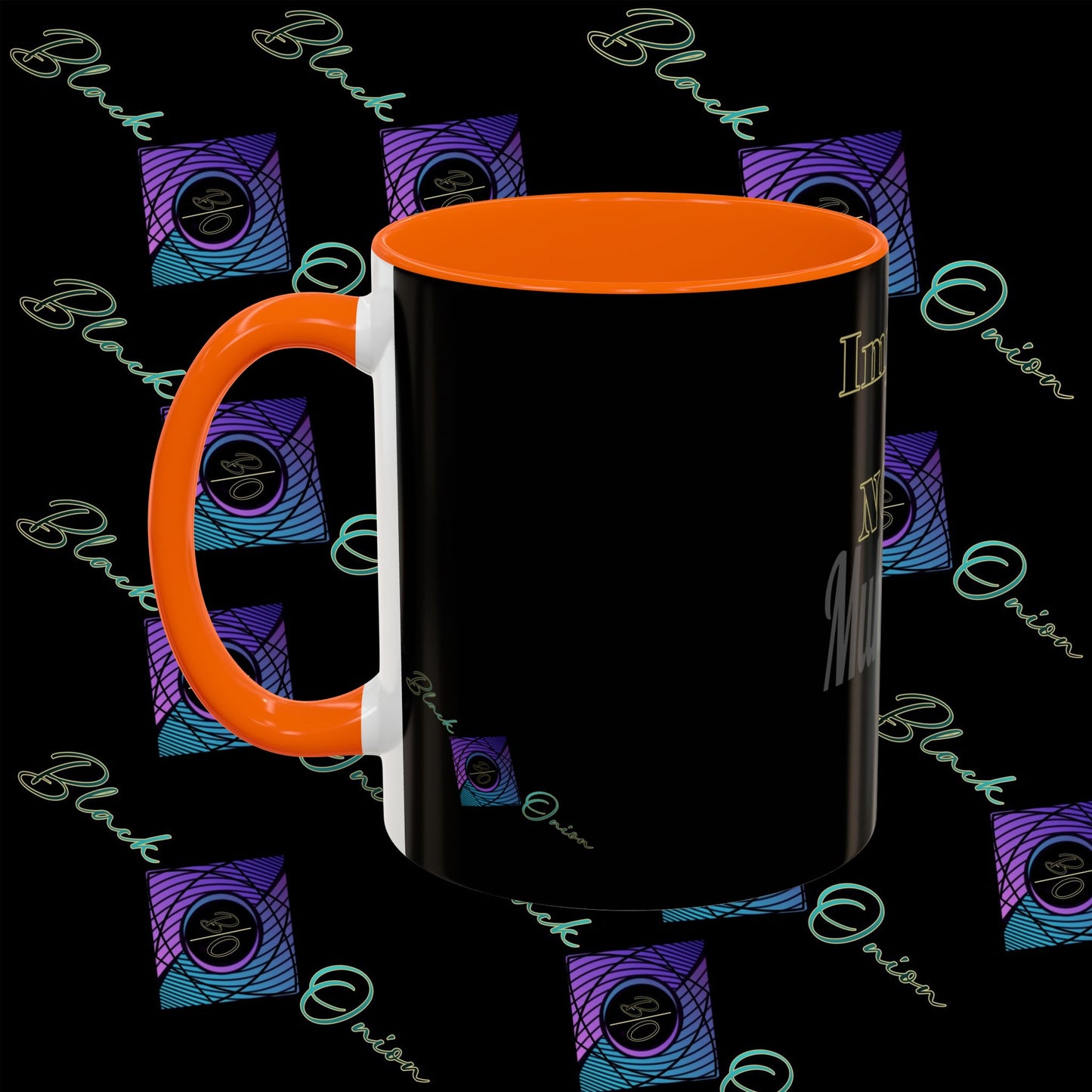 BlackOnion Coffee Mug 2 with Workout Motif ‘Impossible is NothingV2’🫵🔥💪