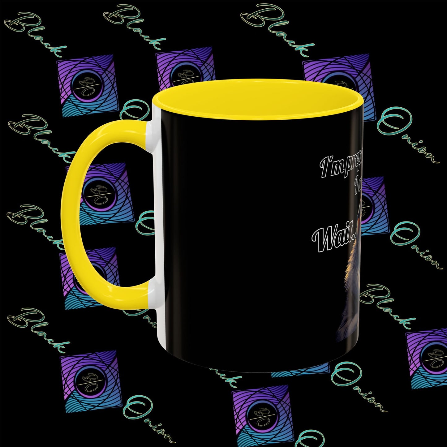BlackOnion Coffee Mug 2 with Workout Motif ‘Victory V2’🫵🔥💪