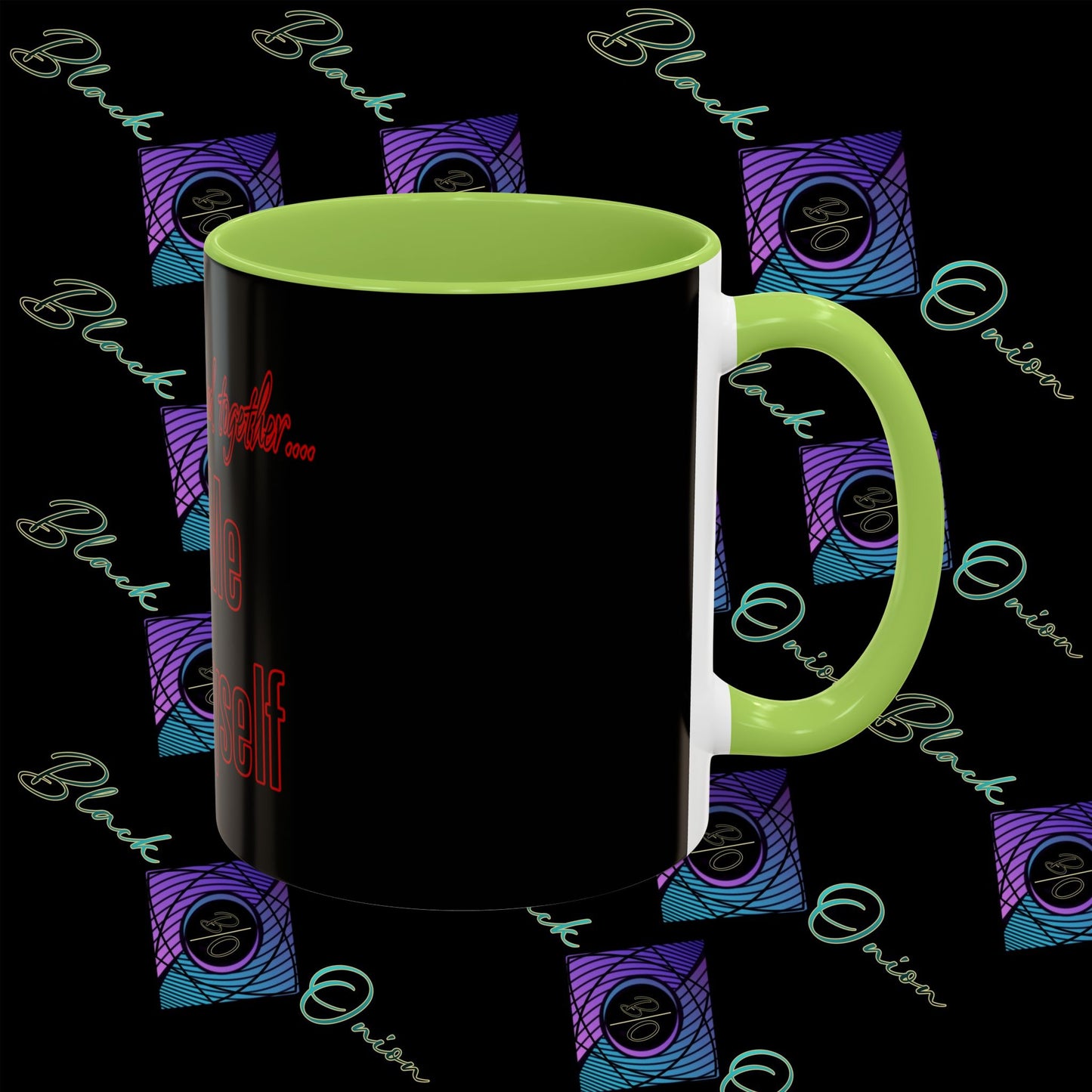 BlackOnion Coffee Mug Serial 2 with Workout Motif ‘ We’ll walk this road together’🫵🔥💪