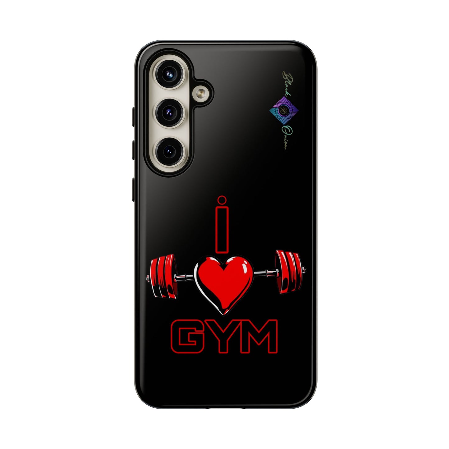 BlackOnion Brand New Phone Case - with Motivational Workout Motif’I Love Gym ‘💪🔥🫵