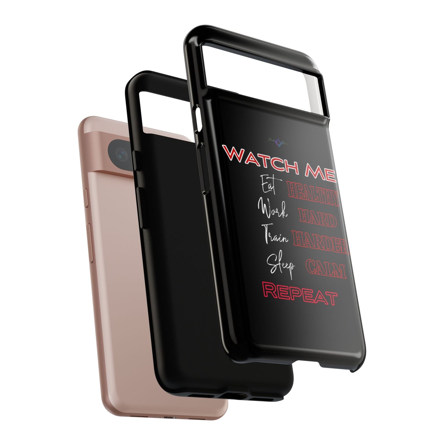 BlackOnion Phone Case -with Motivational Motif 'Watch Me' 💪🔥🫵