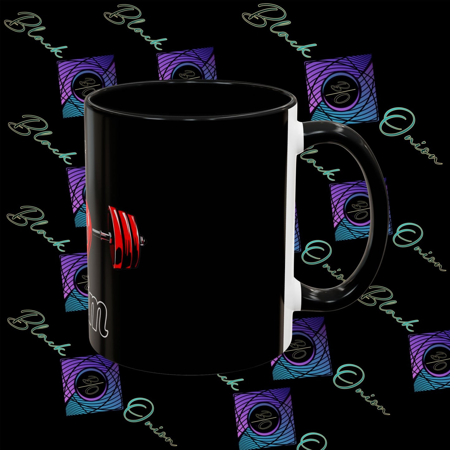 BlackOnion Coffee Mug Serial 2 with Workout Motif ‘ÁjjLávDzsim ’🫵🔥💪