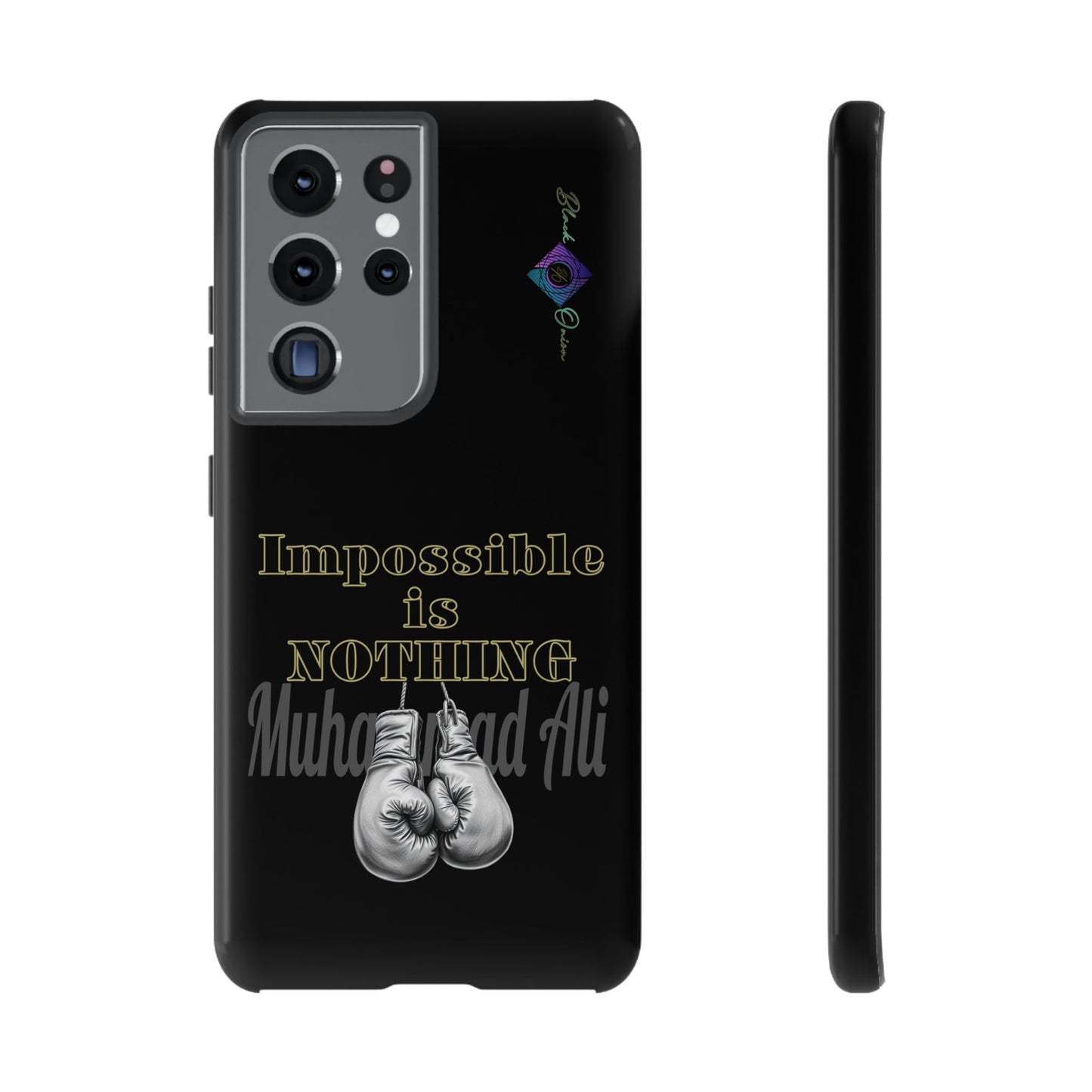 BlackOnion Brand New Phone Case - with Motivational Workout Motif ’Impossible ‘💪🔥🫵