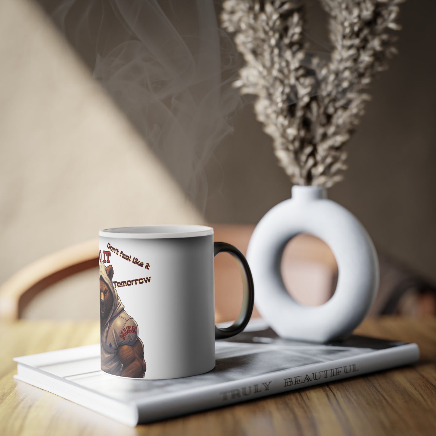 BlackOnion Color Changing Mug with Workout Motif ‘Mike 13’ 💪🔥🫵