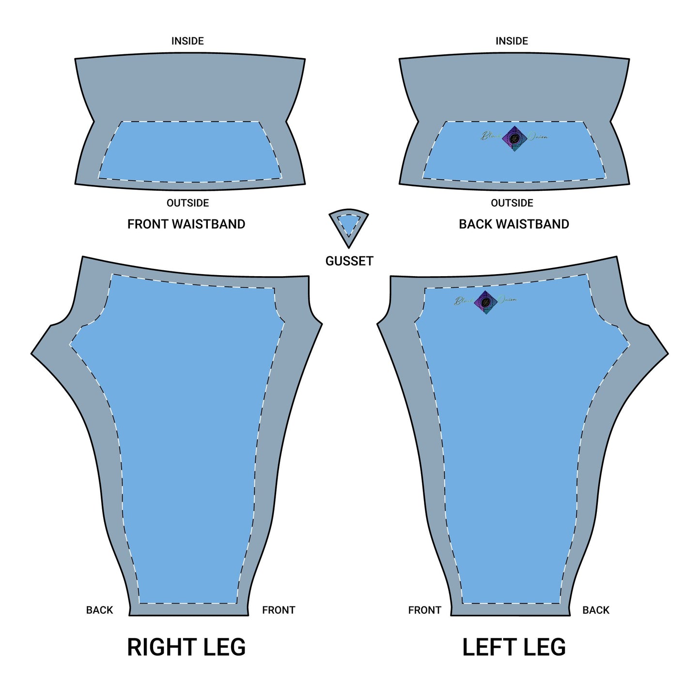 Copy of BlackOnion Comfortable Women's Yoga Pants for Fitness & Relaxation Colour Blue ๐ธ๐ฏ๐